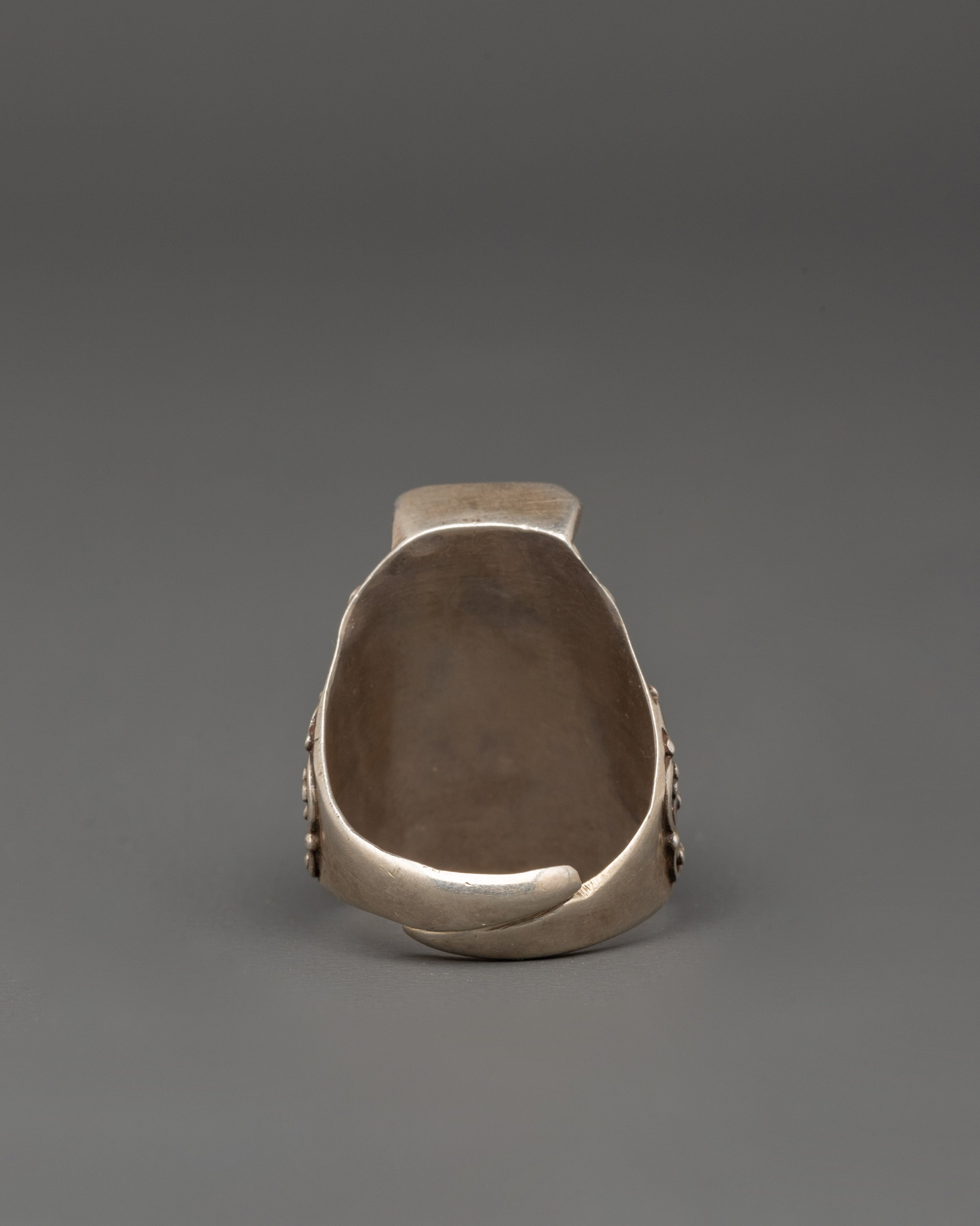 Silver Ring with Beautiful Artificial Stone | Traditional Crafts