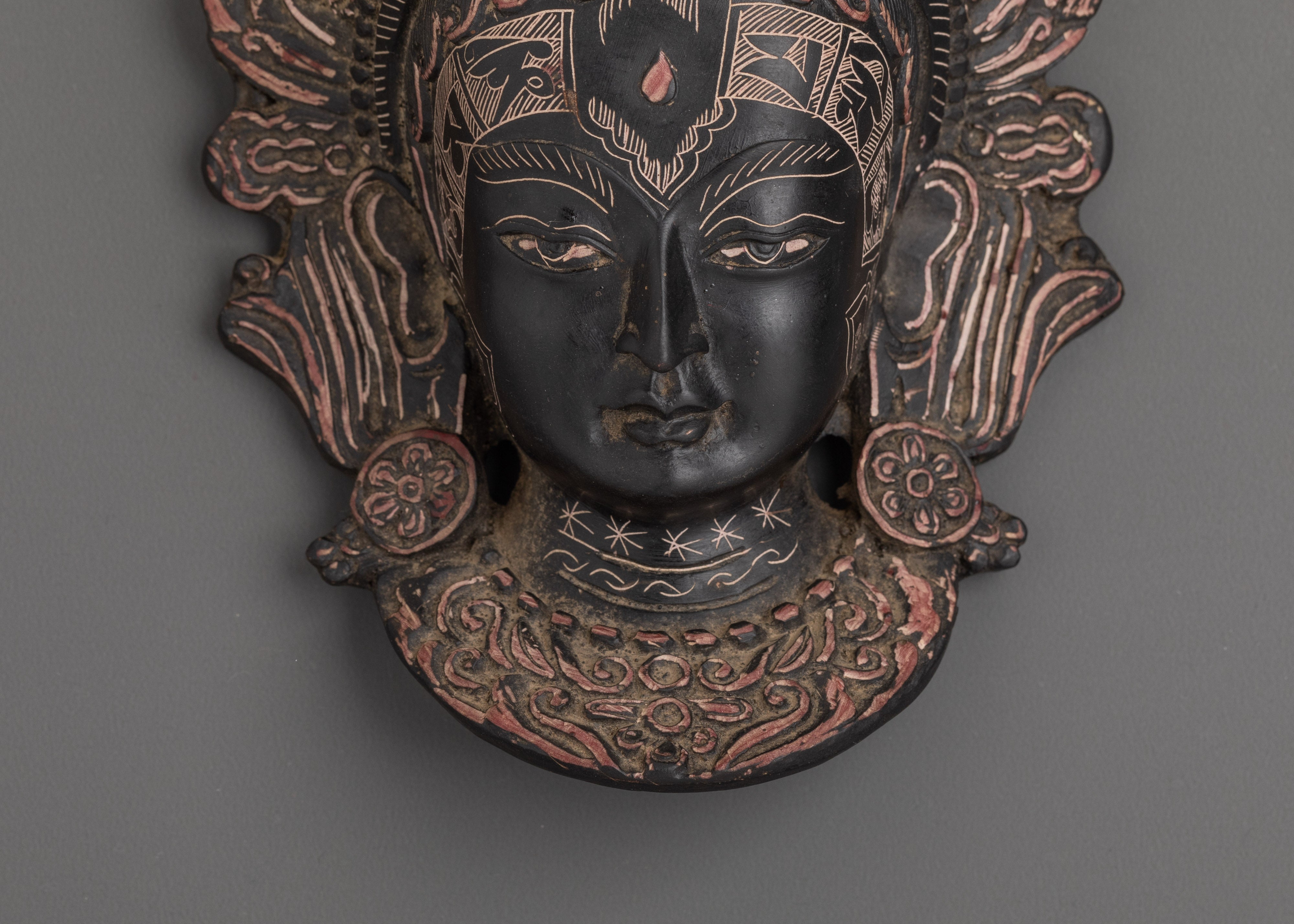 Tibetan Deity Mask Wall Hanging | Spiritual Decor