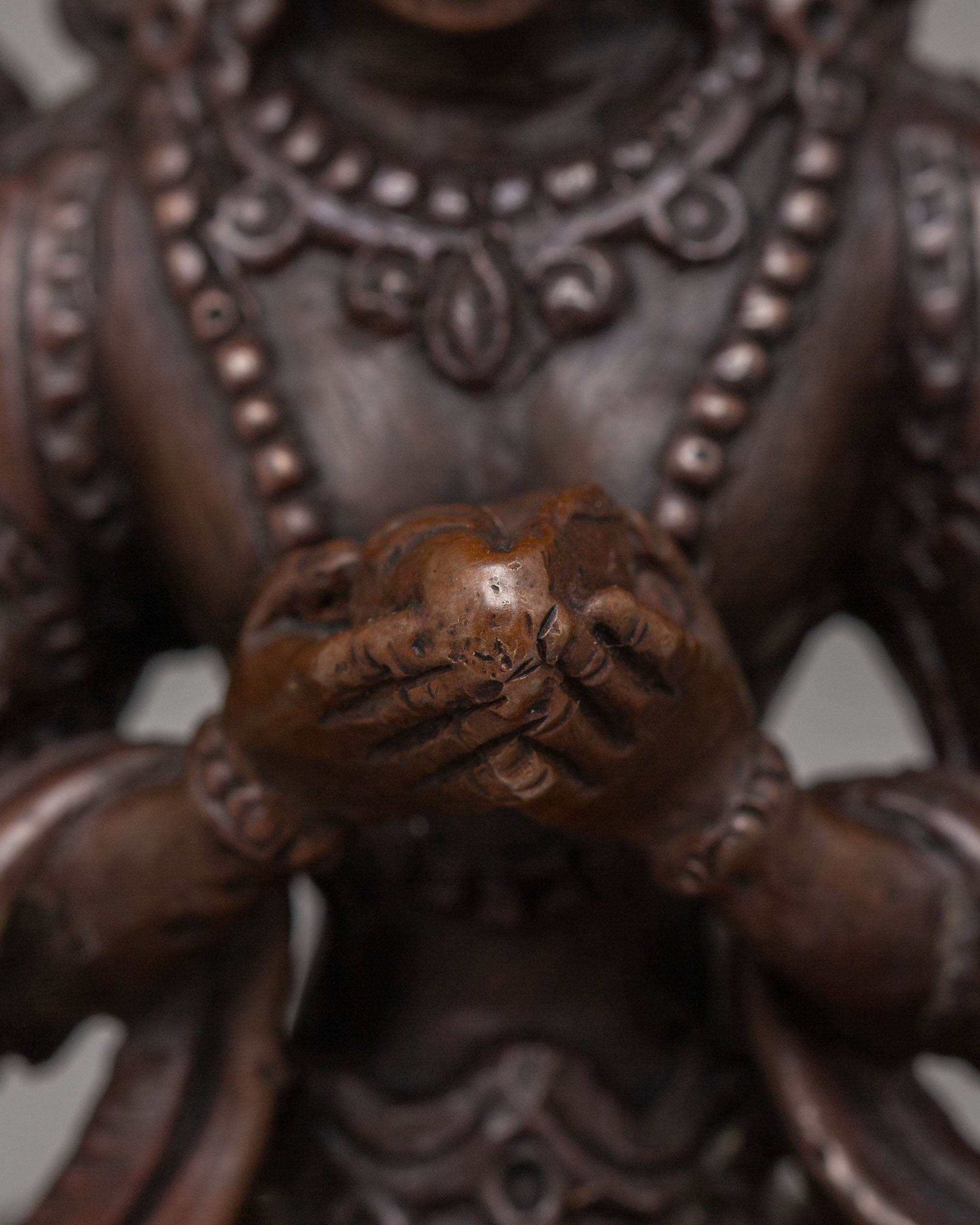 Himalayan Nagkanya Statue | Handcrafted Oxidized Copper Serpent Goddess Figurine
