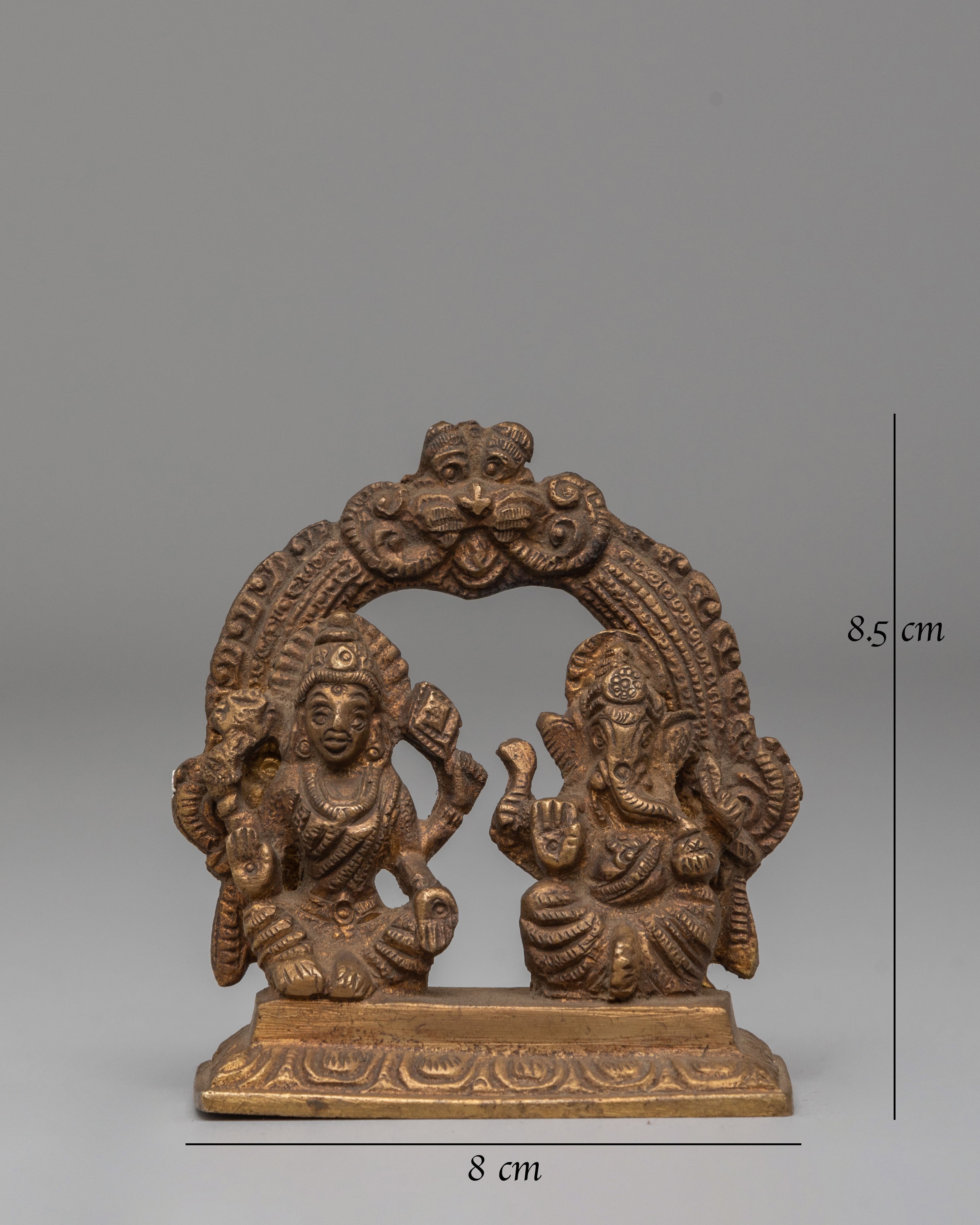 Laxmi and Lord Ganesha Statue Set | Brass Handcrafted Deity Sculpture