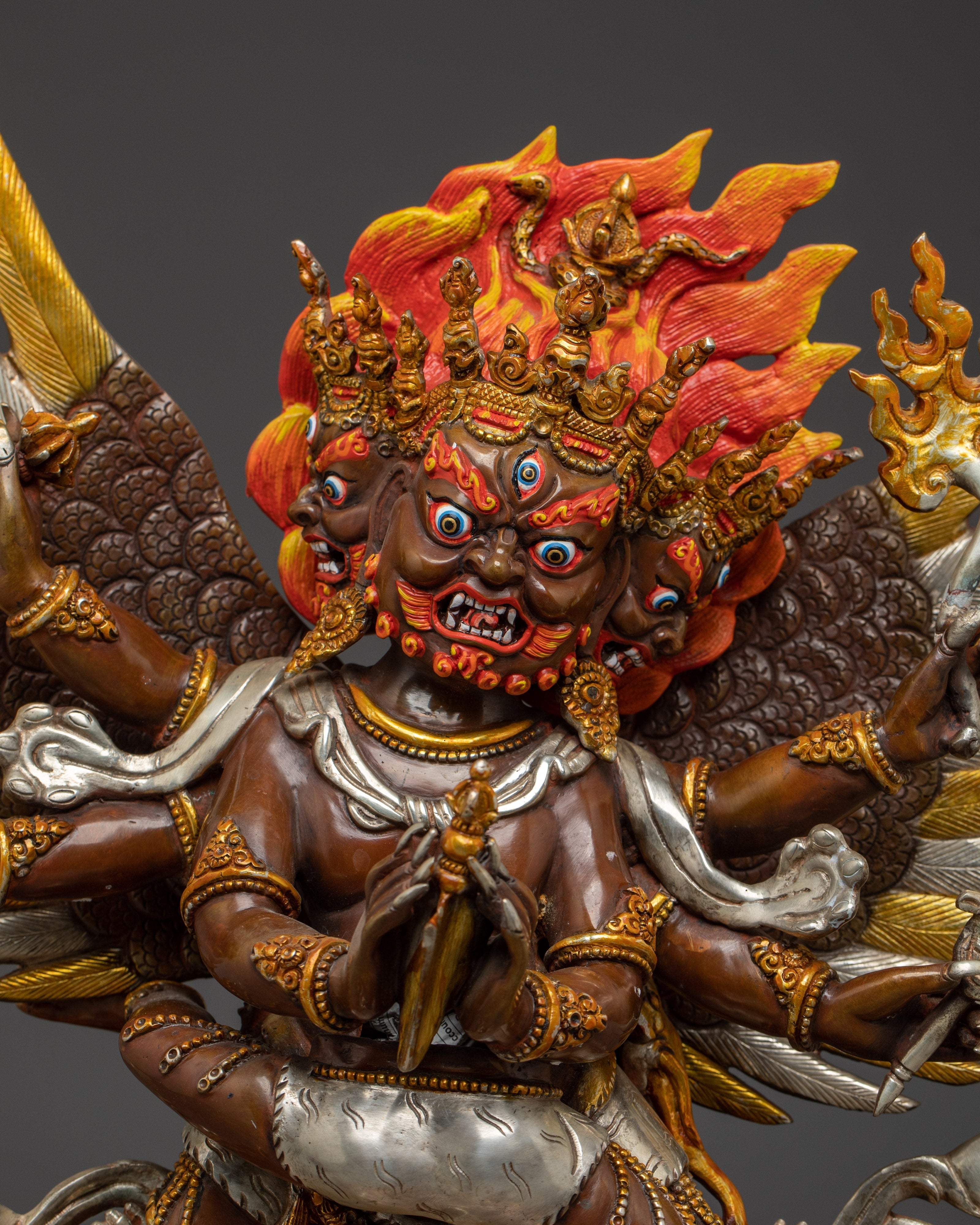 Tibetan Deity Vajrakilaya Statue | Wrathful Deity of Tibetan Buddhism