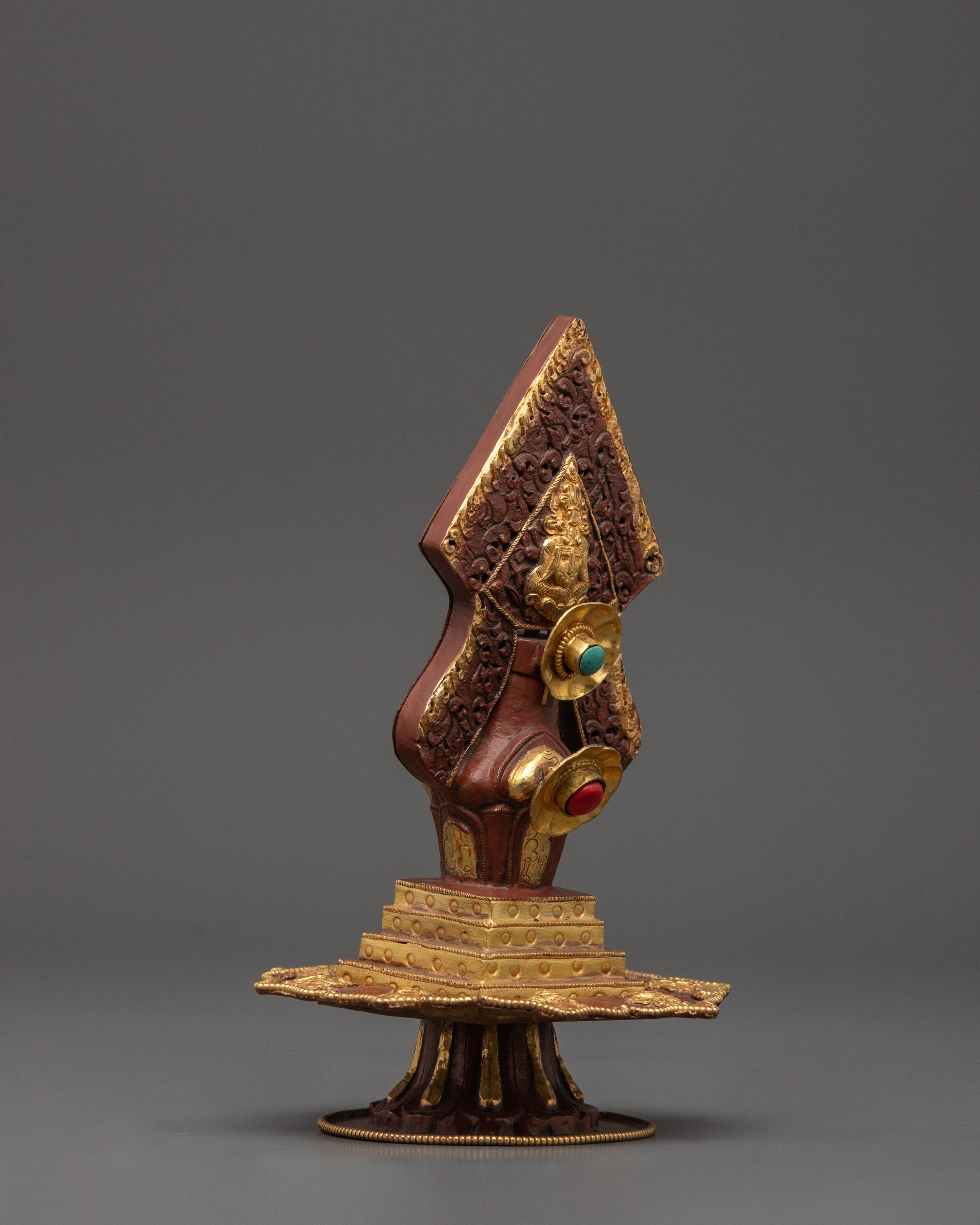 Tibetan Long Life Vessel | Gold-Plated Ritual Kalasha
