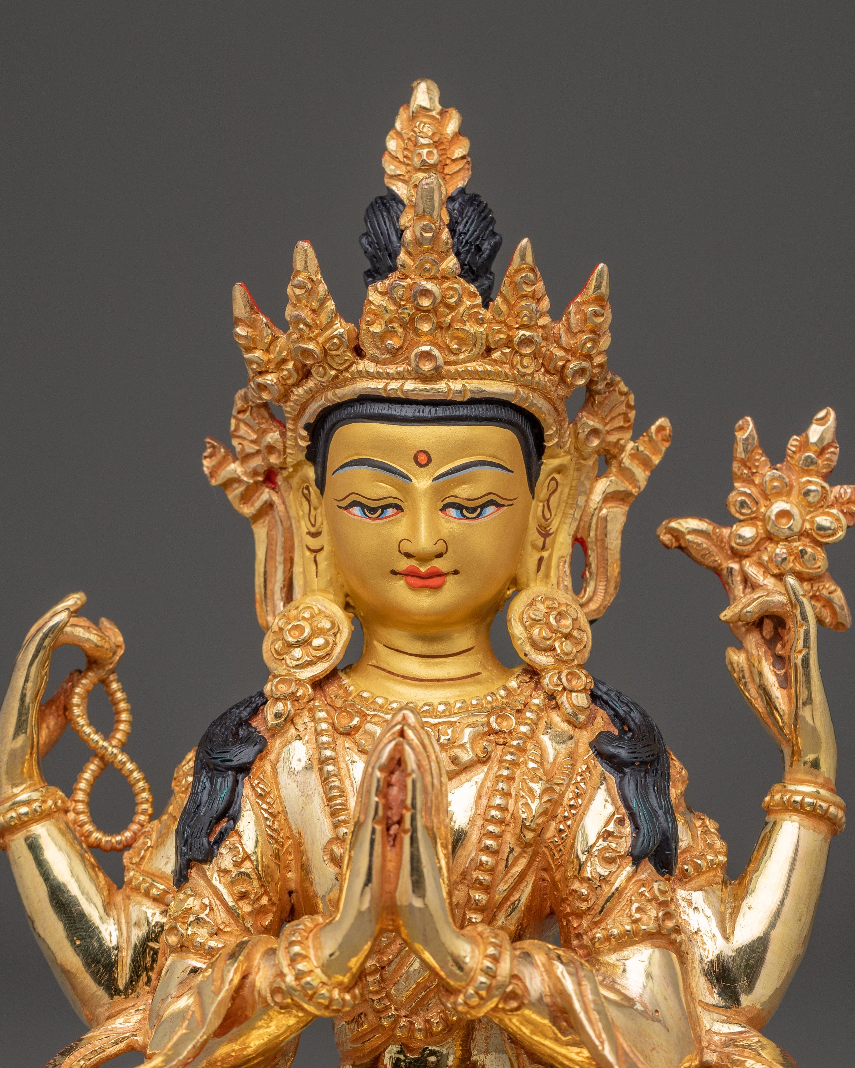 Chenrezig Protector Statue | Tibetan Symbol Of Compassion
