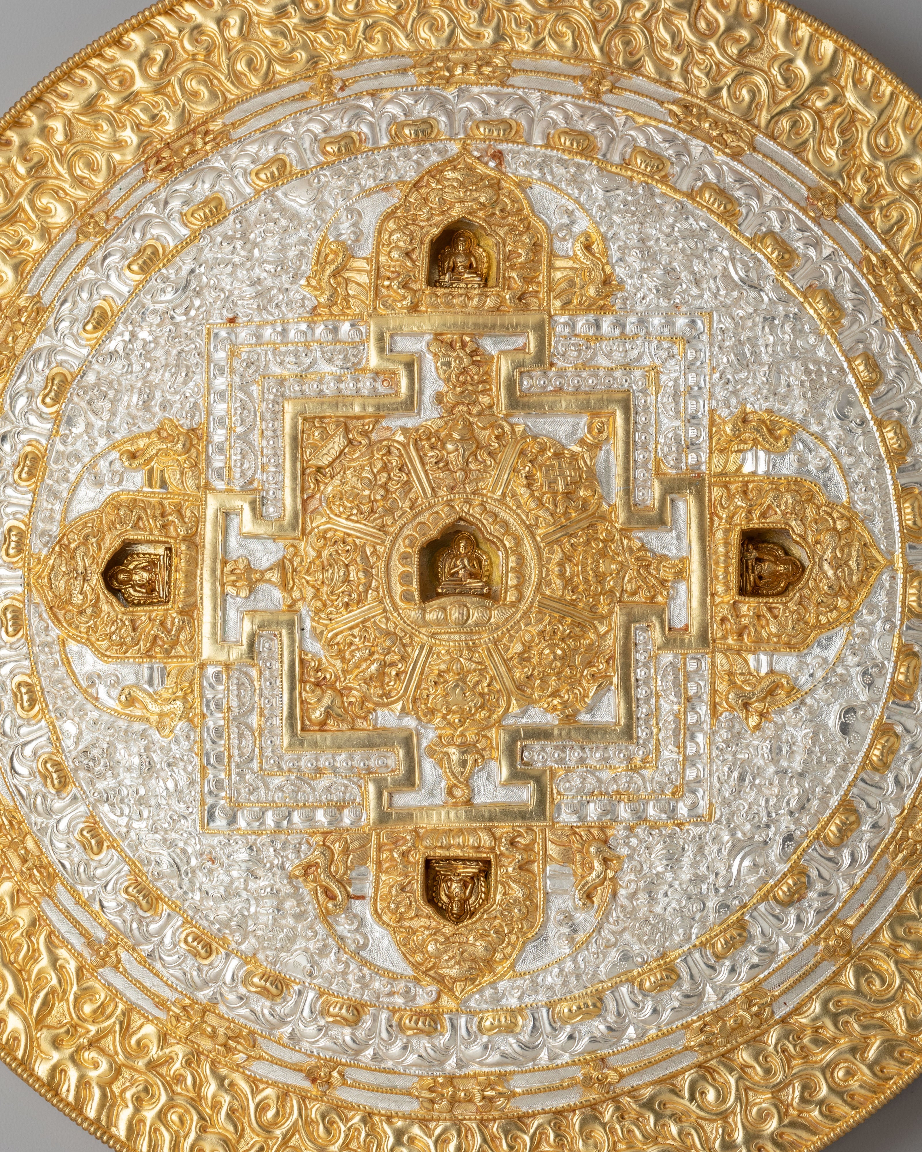Pancha Buddha Mandala Wall Hanging | Spiritual Decor