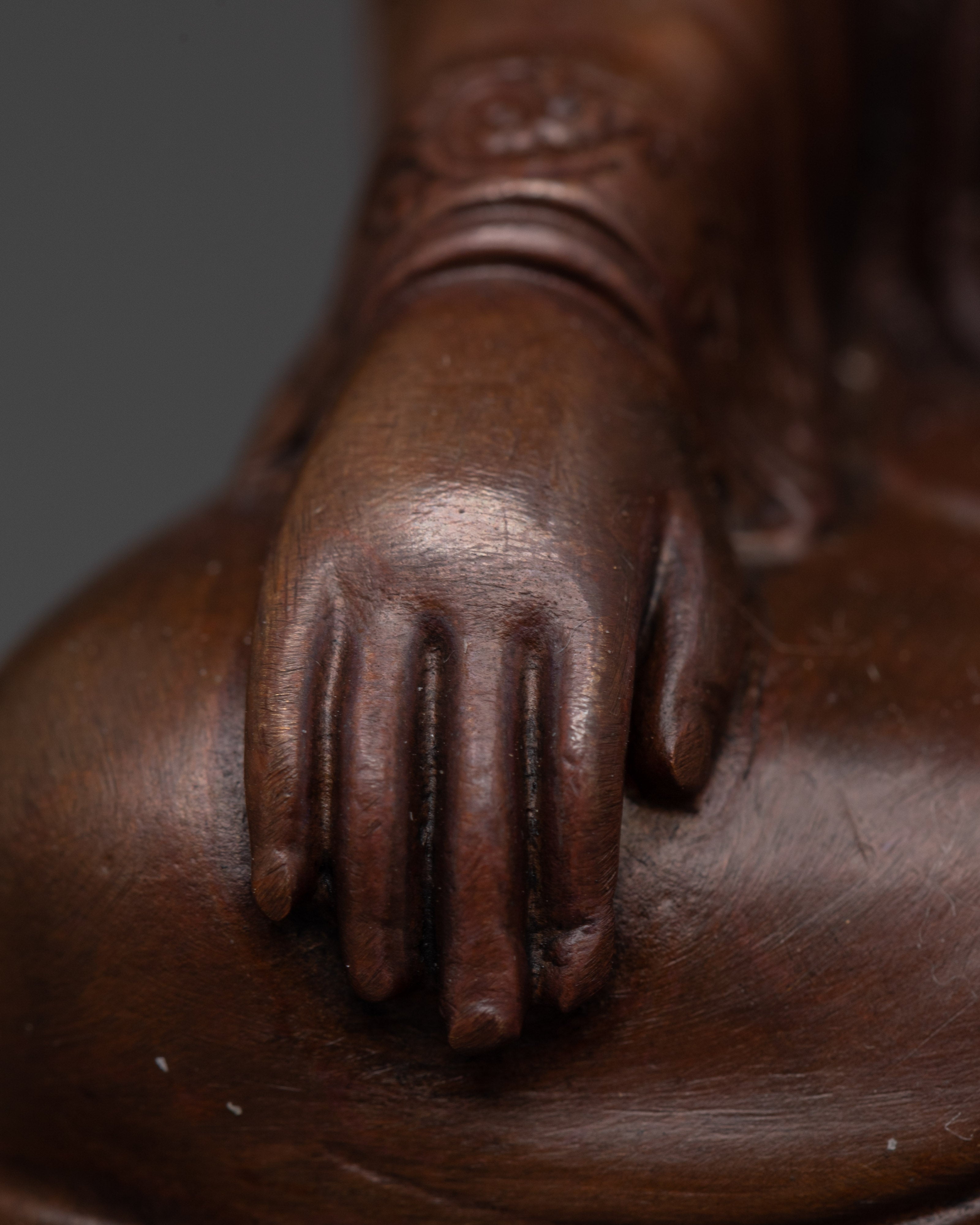 Oxidized Copper Marpha, Milarepa & Gompopa Set | Tibetan Buddhist Masters