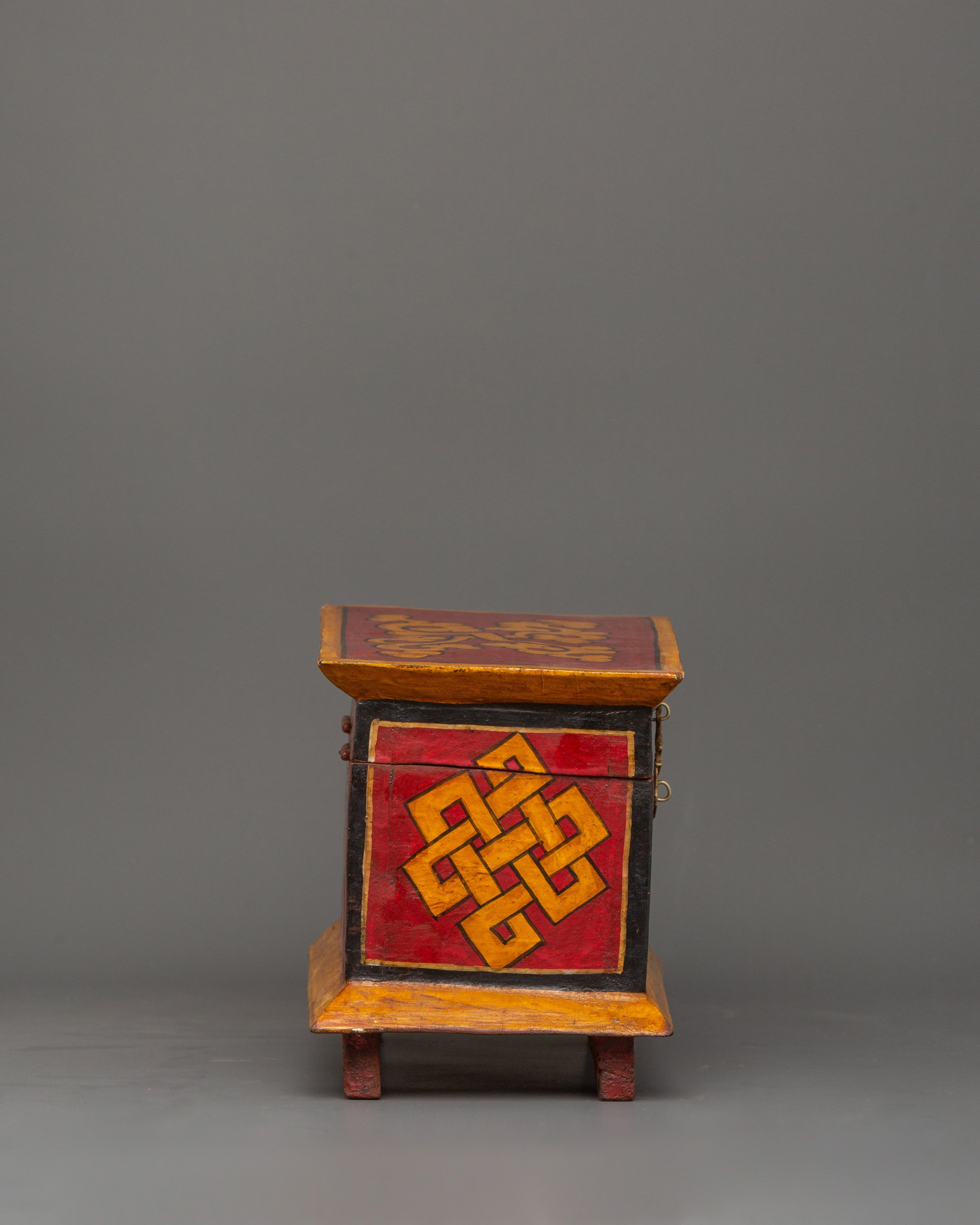 Box with Amoghasiddhi Buddha Painting | Hand-Painted Sacred Storage