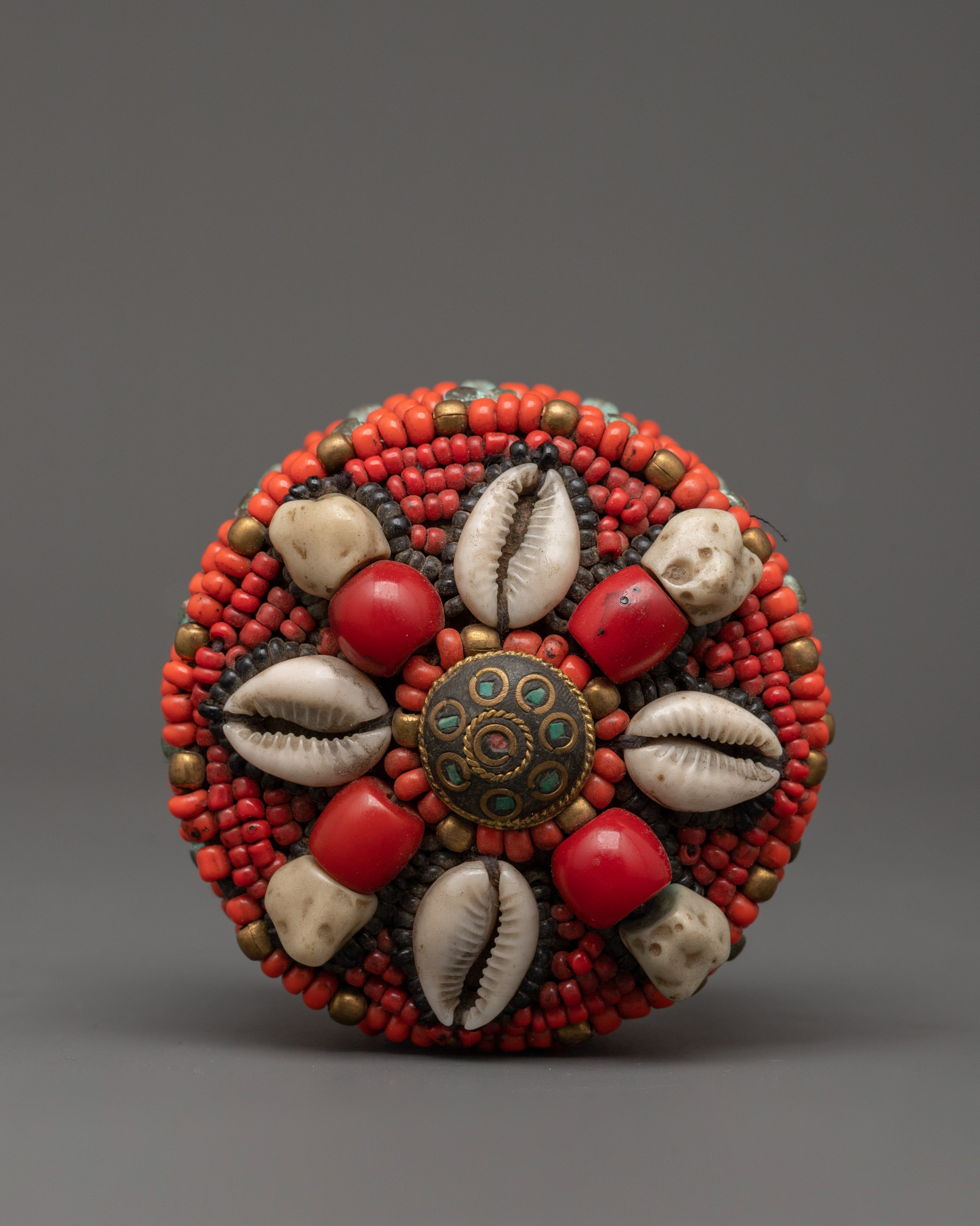 Handcrafted Beaded Jewelry Box | Handmade Metal Treasure Box