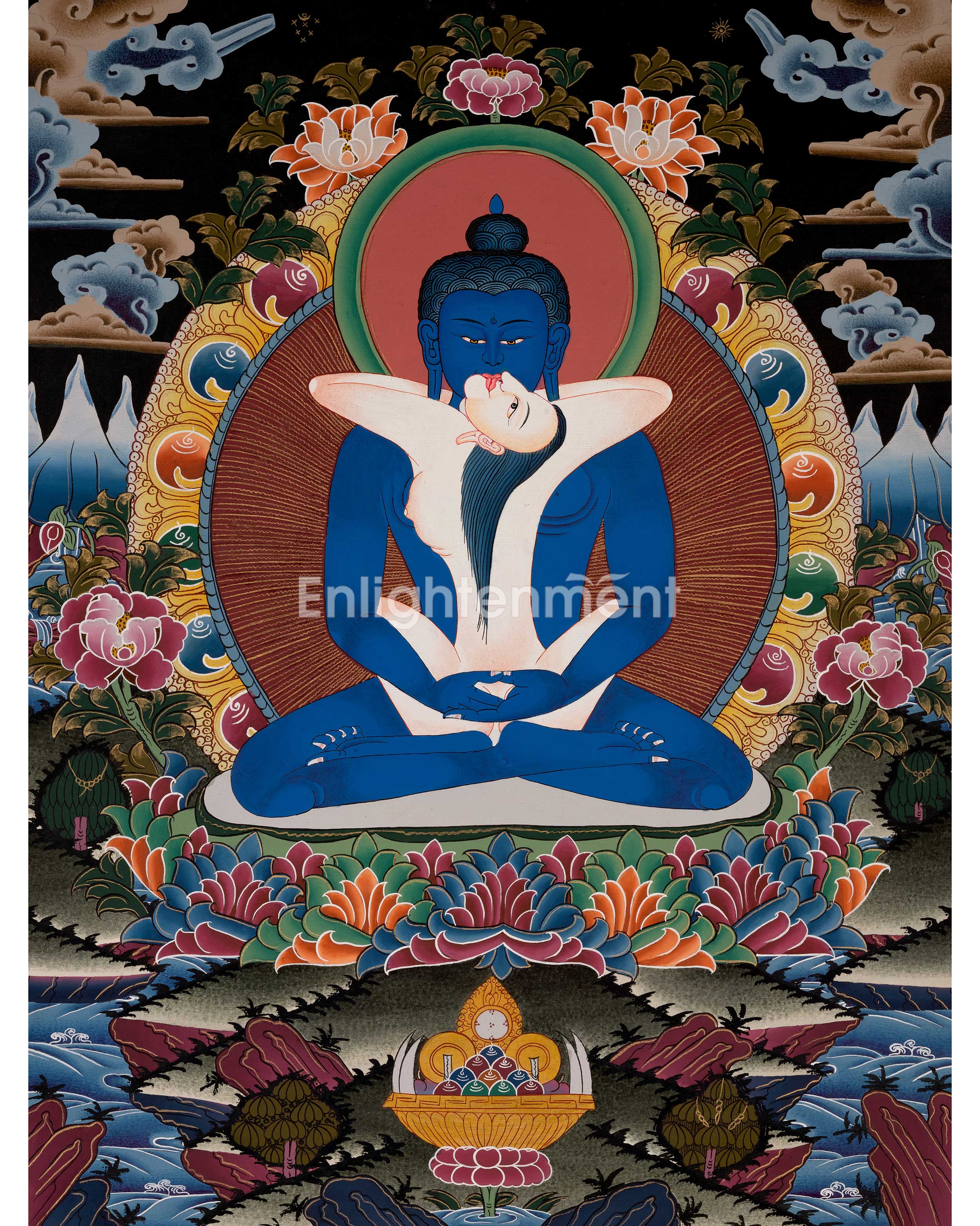 Buddha Samantabhadra Thangka | Tantric Union of Wisdom & Compassion
