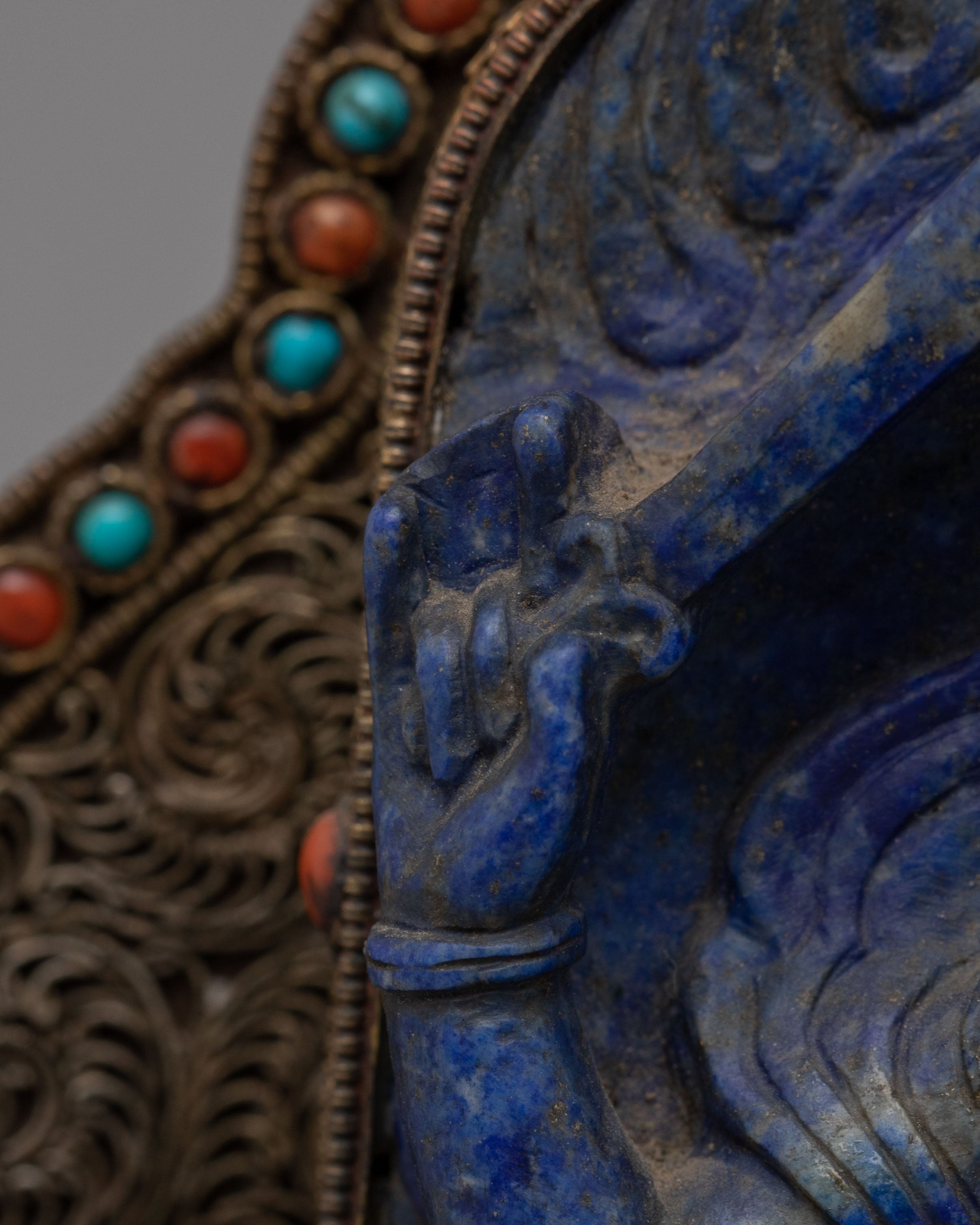 Himalayan Sacred Manjushri Statue | Traditional Buddhist Deity of Wisdom