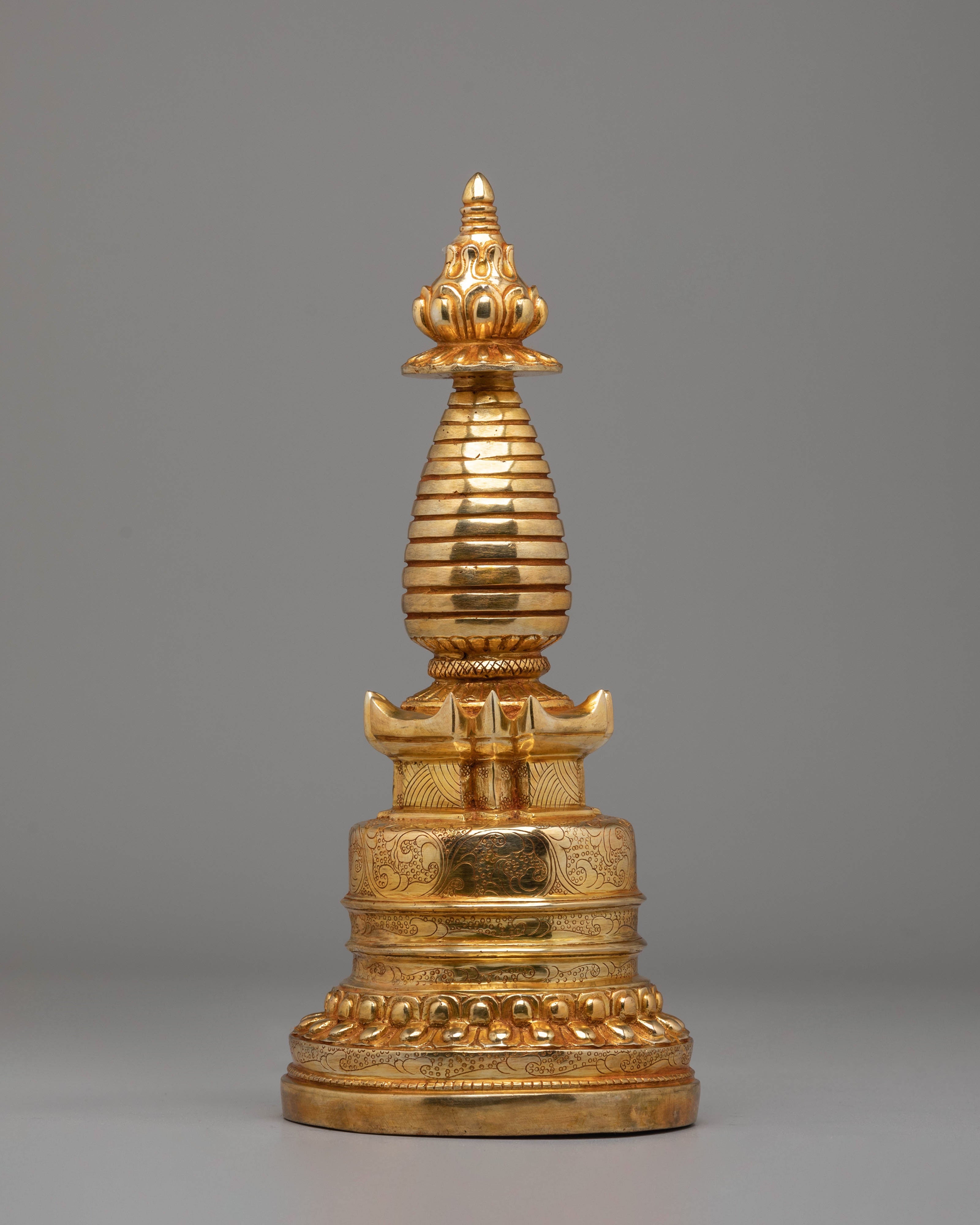 Sacred Handcrafted Stupa for Ritual Use | Perfect for Meditation and Spiritual Practices