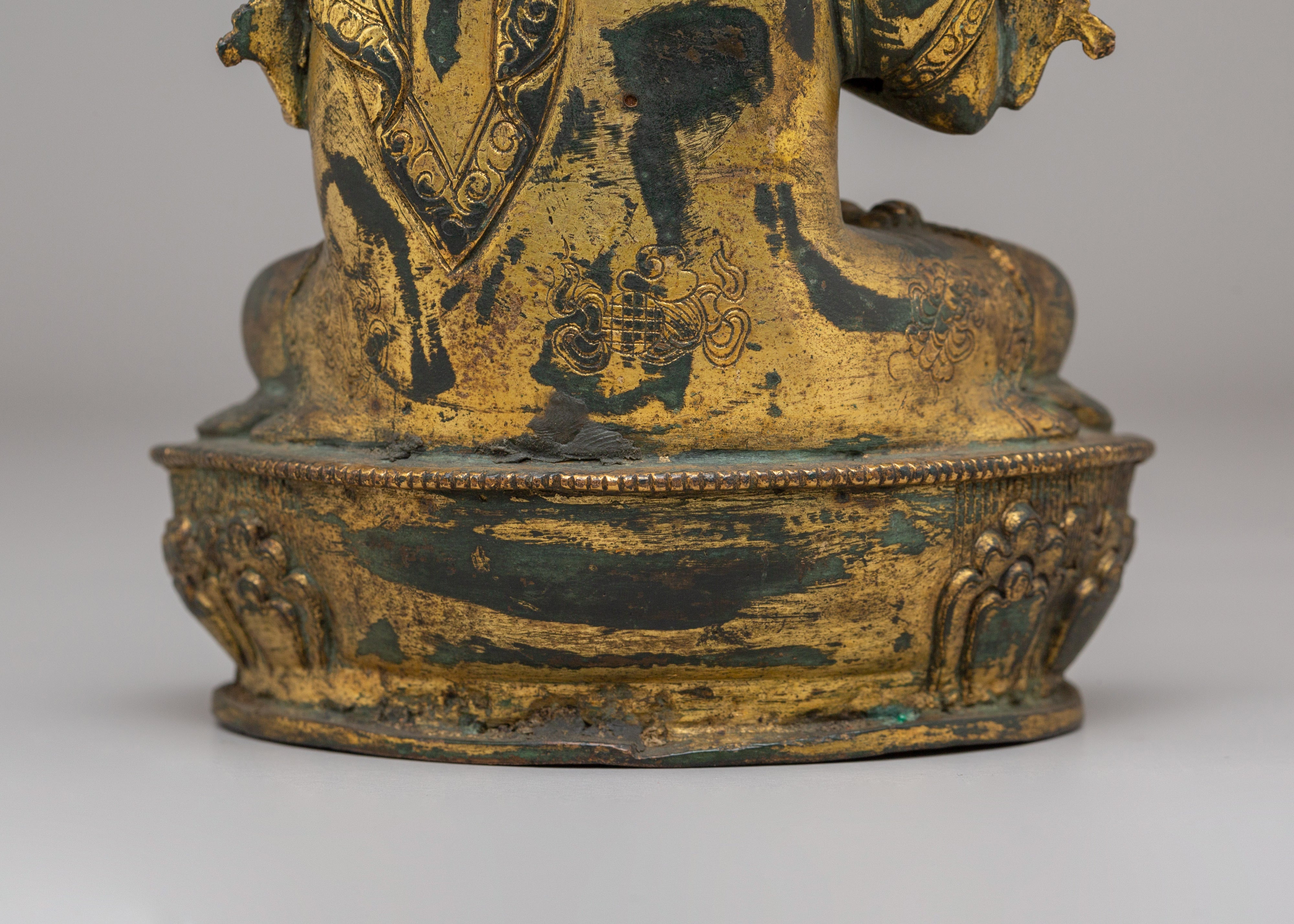 Handcrafted Tsongkhapa Buddhist Statue | Spiritual Tibetan Figurine