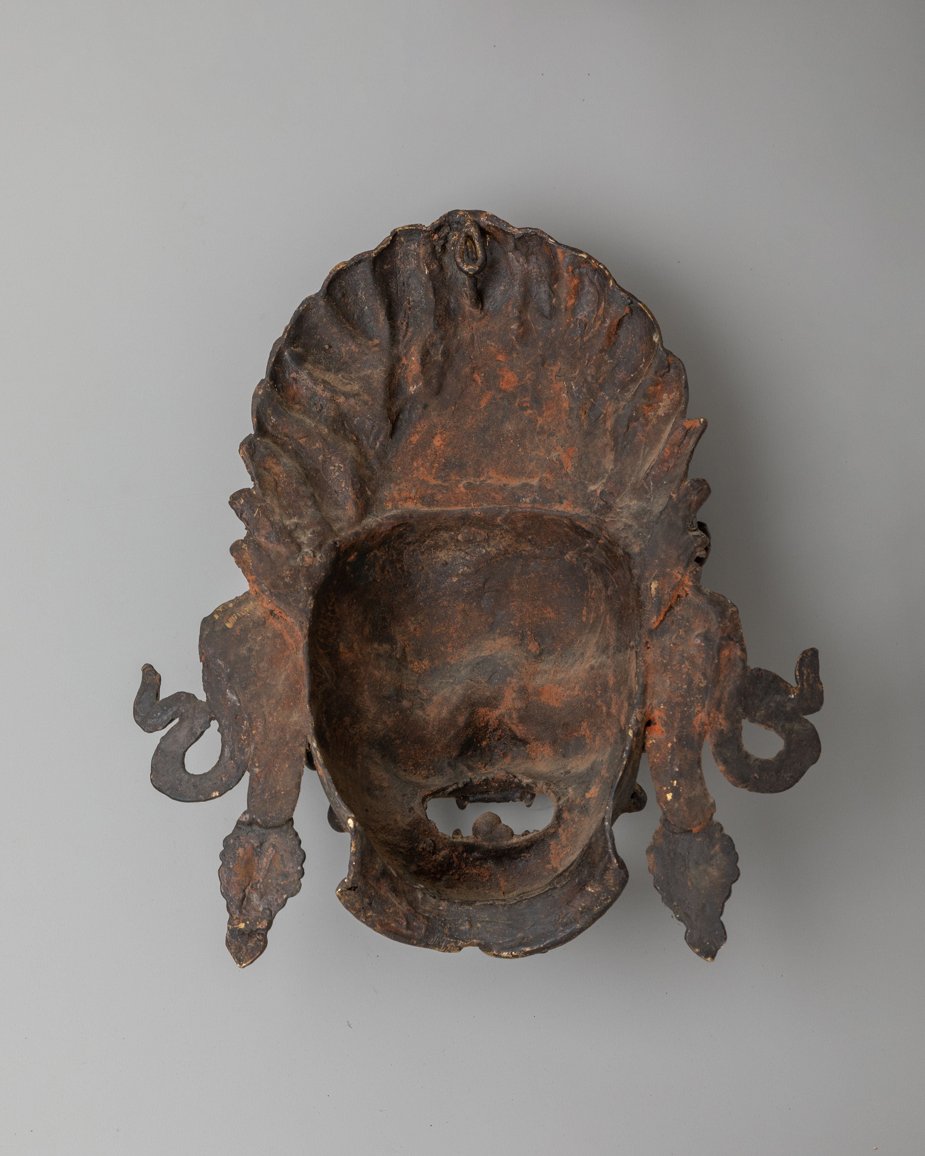Mahakala Sculpture Wall Hanging | Traditional Tibetan Art