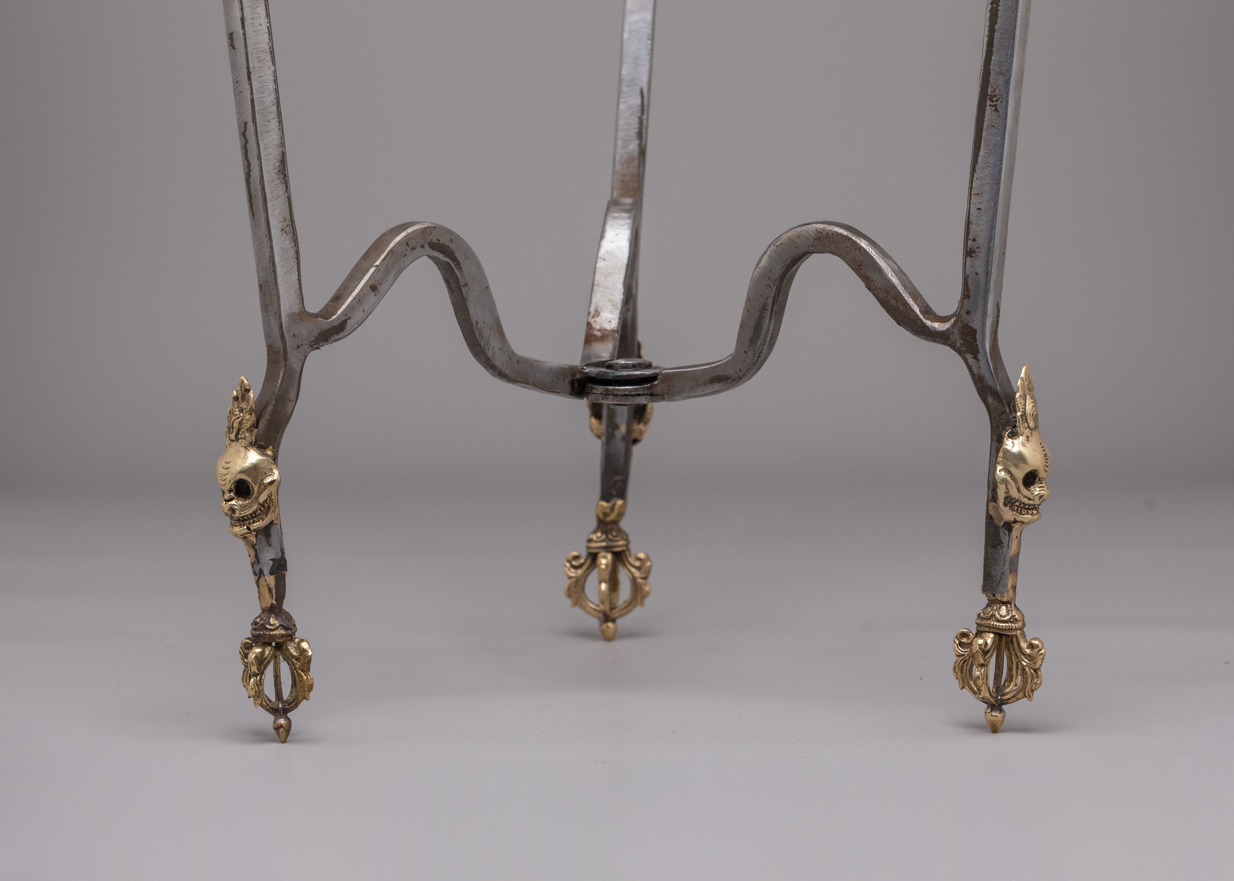Handcrafted Kapala Stand | Sacred Tibetan Ritual Offering Vessel