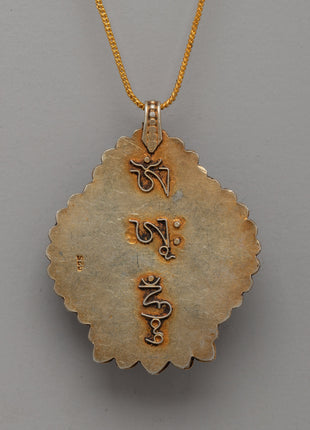 Copper Pendant Featuring Semi-Precious Stones | Locket with Turquoise and Coral