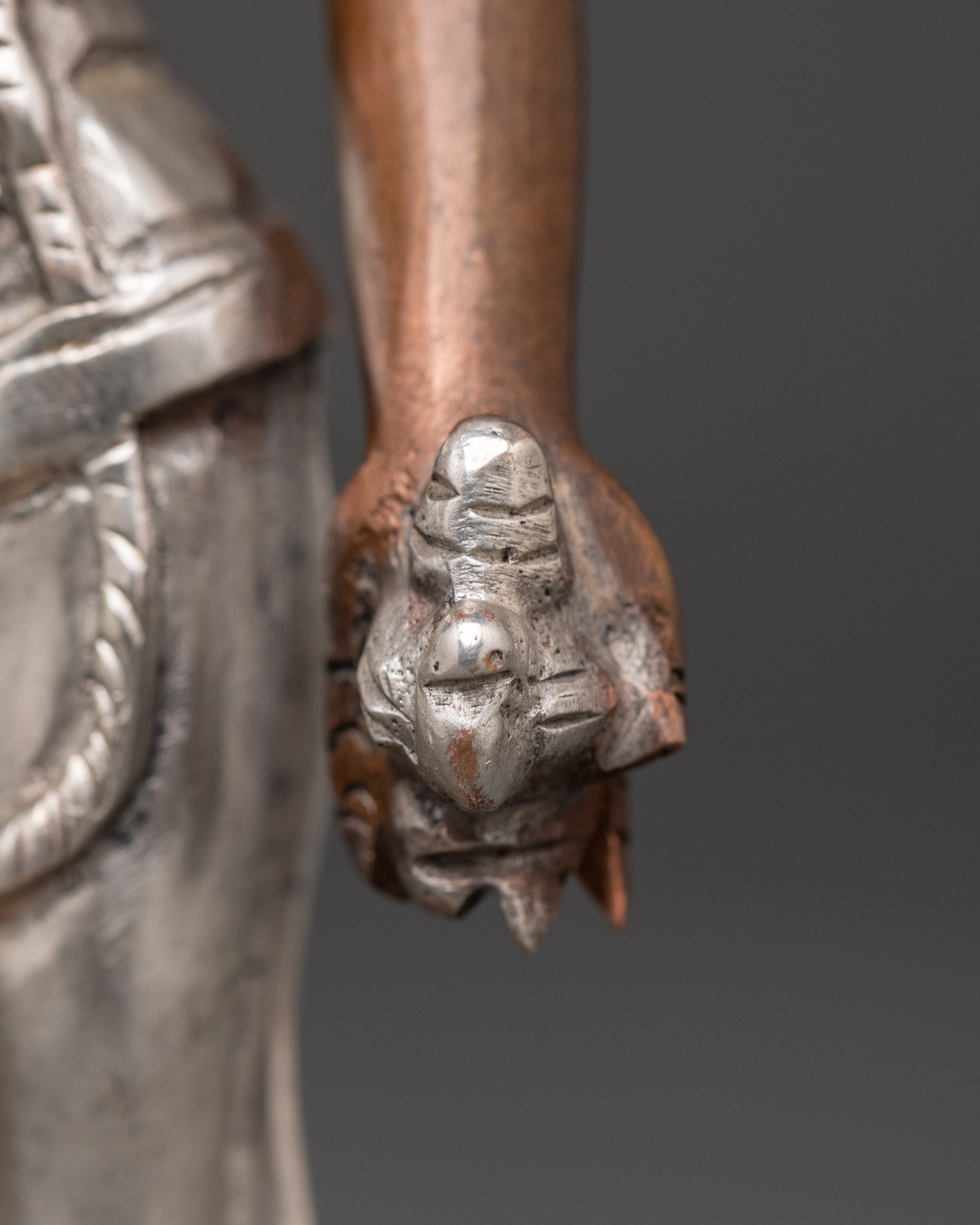 Lokeshwor Handmade statue | Silver Plated Buddhist Deity