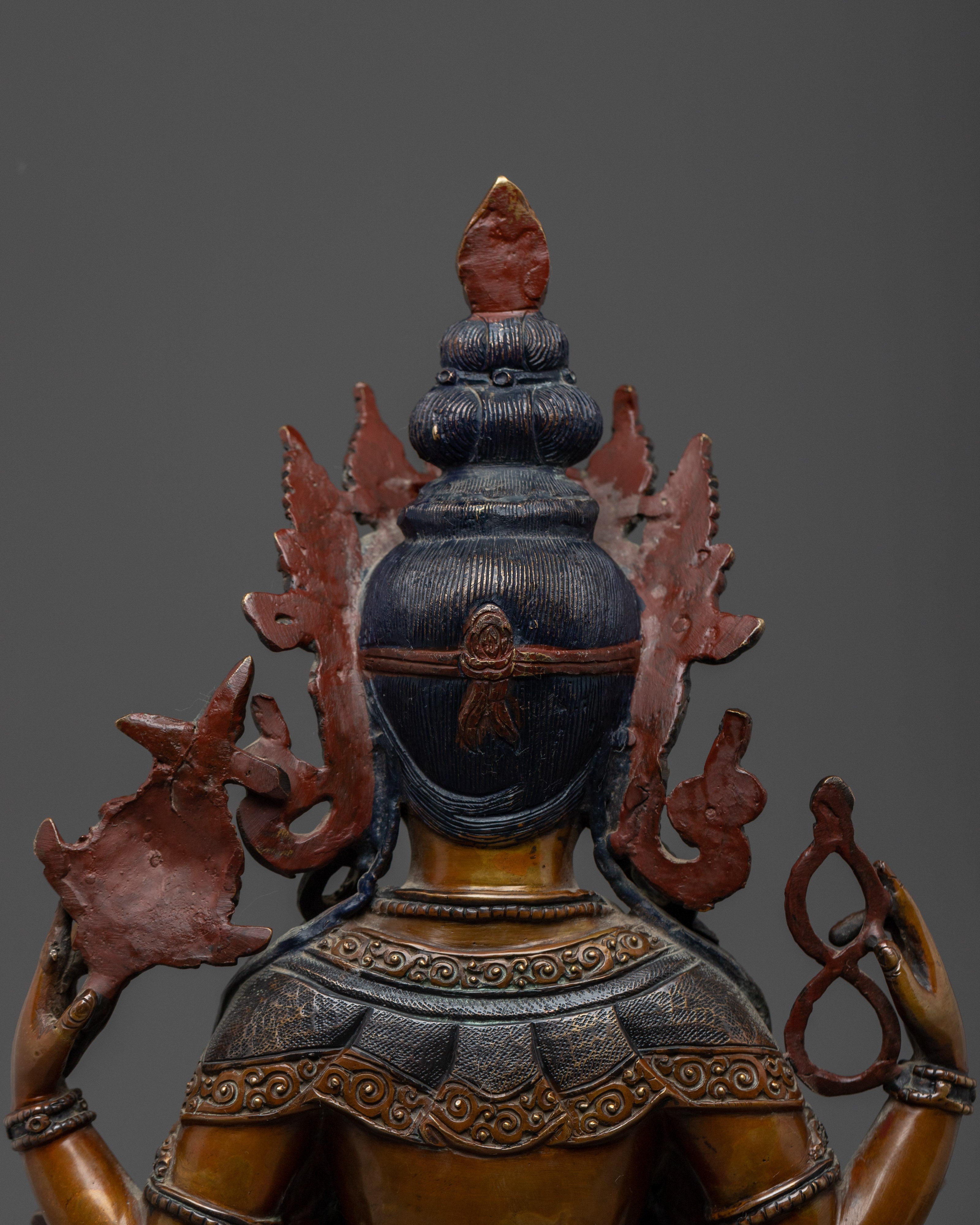 Handcrafted Chenrezig Bodhisattva statue | Symbol of Compassion and Wisdom