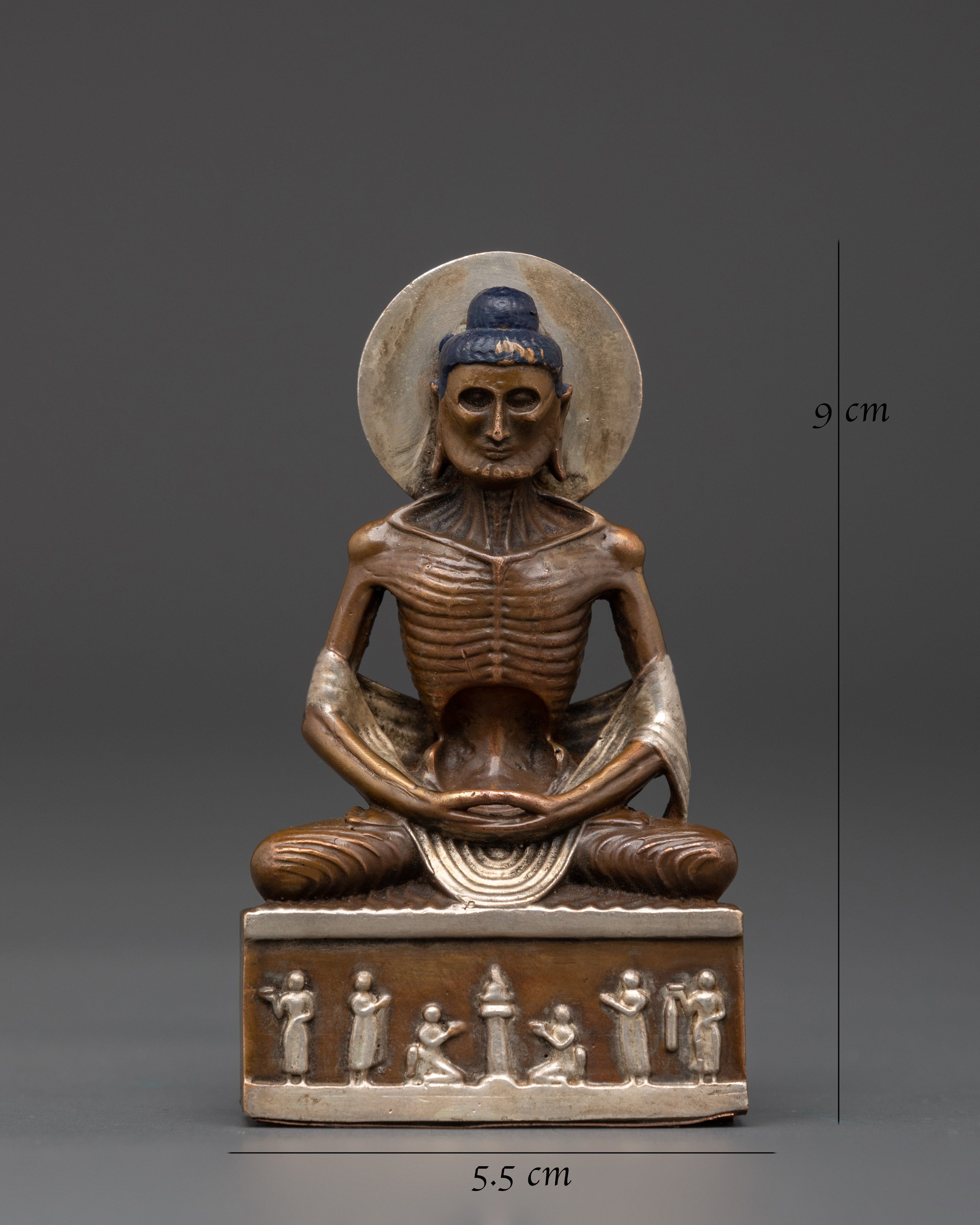 Fasting Oxidized Copper Shakyamuni Buddha Statue | for Meditation and Spiritual Harmony