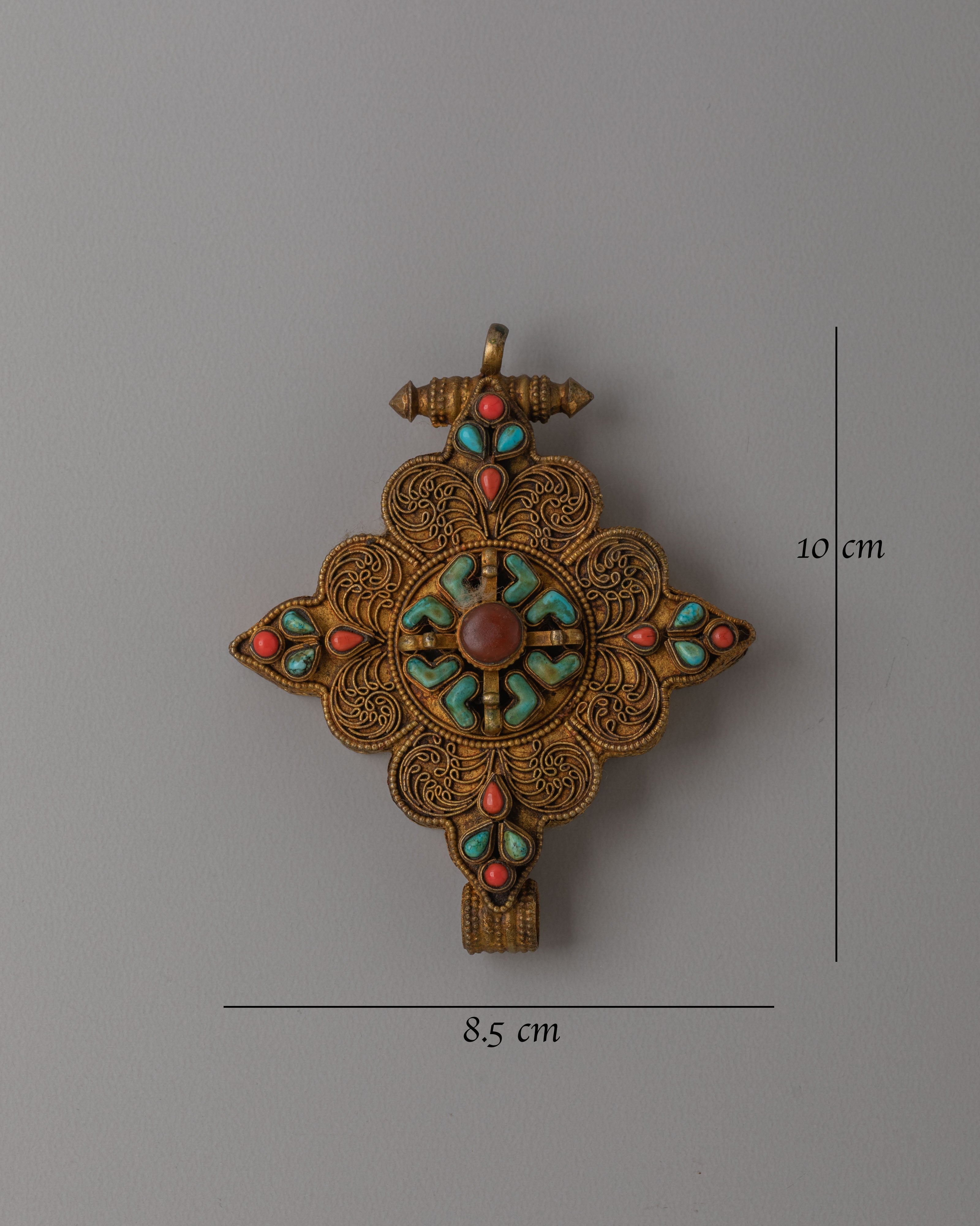 Tibetan Scared Ghau Box Locket for Accessory | Symbol of Spiritual Protection