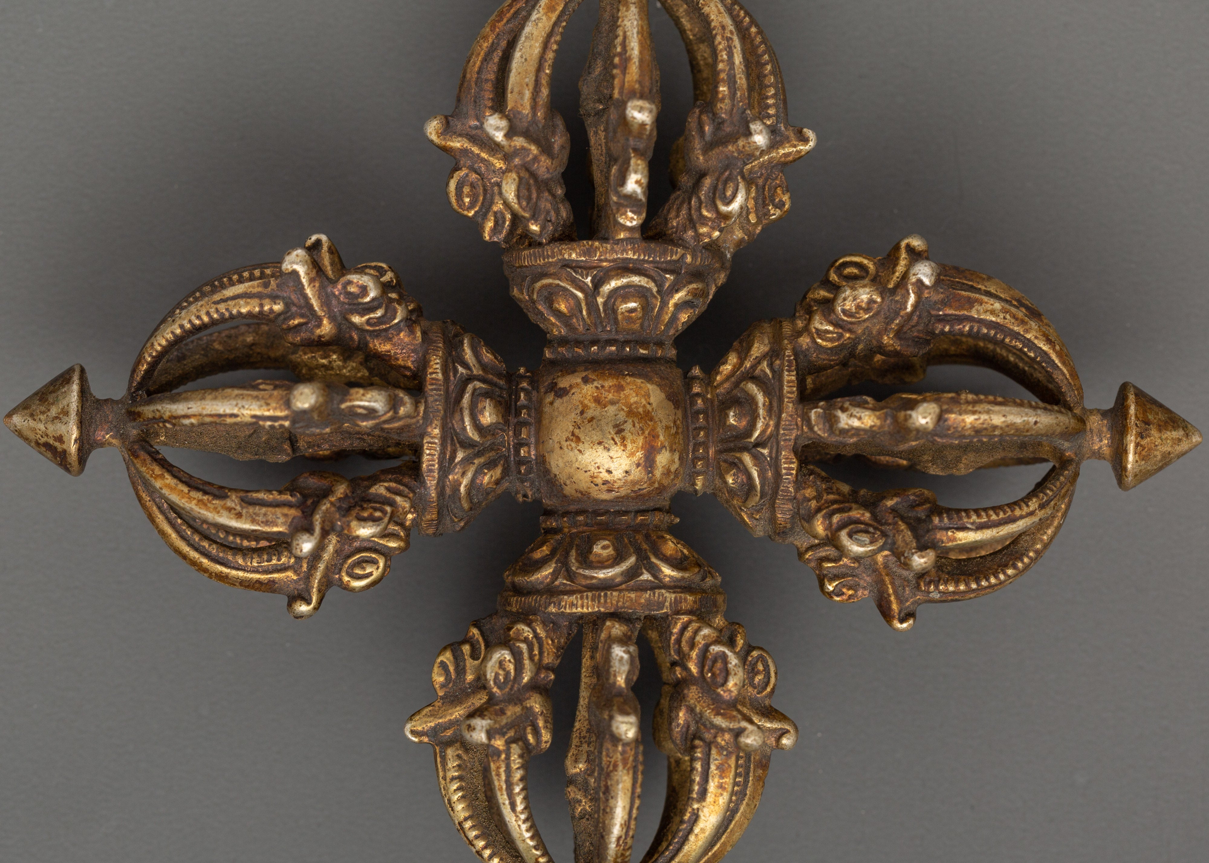 Bishwo Vajra Chakra Tool | Copper Tibetan Spiritual Ritual Artifact