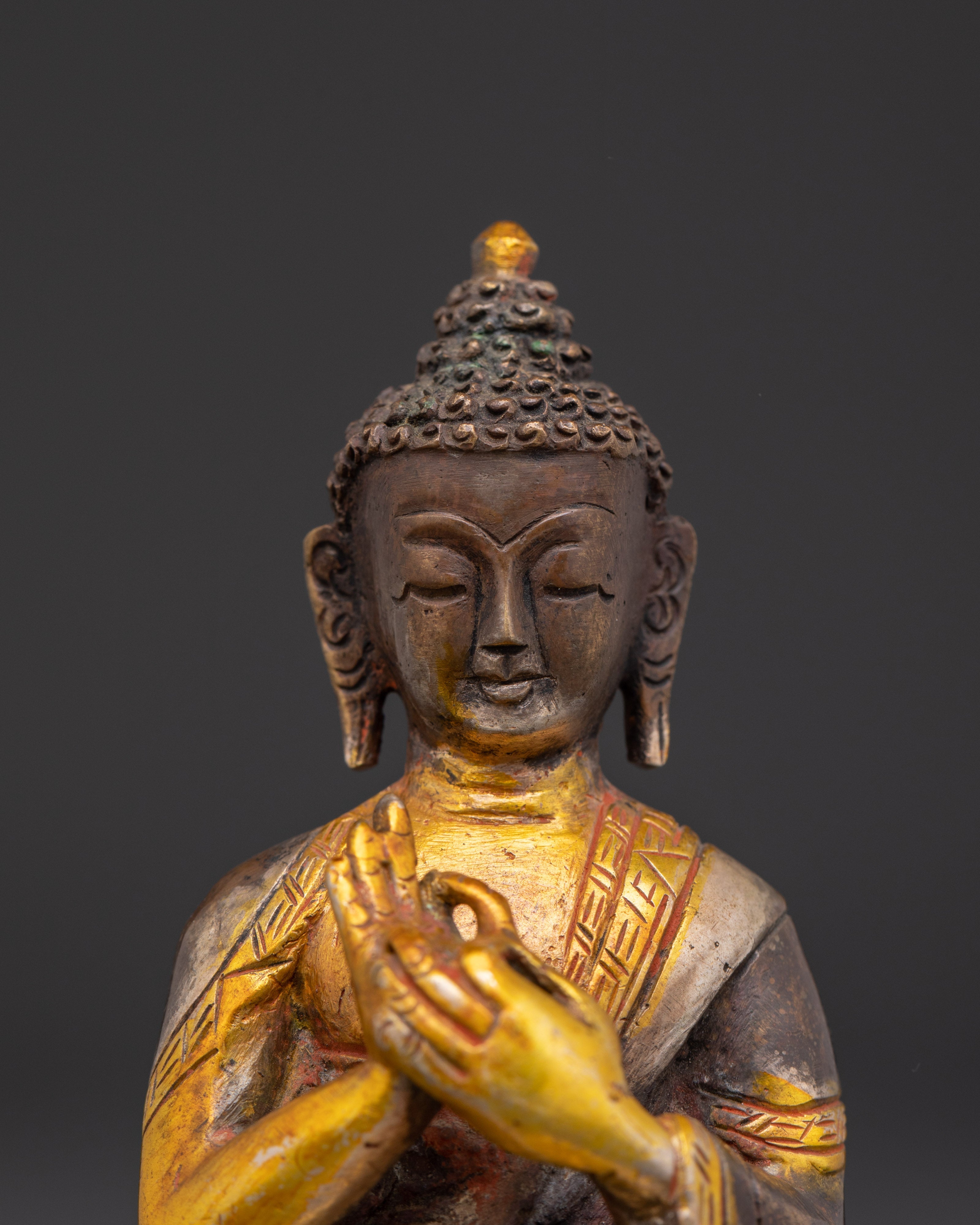 Copper Vairocana Statue | Symbol of Enlightenment and Wisdom