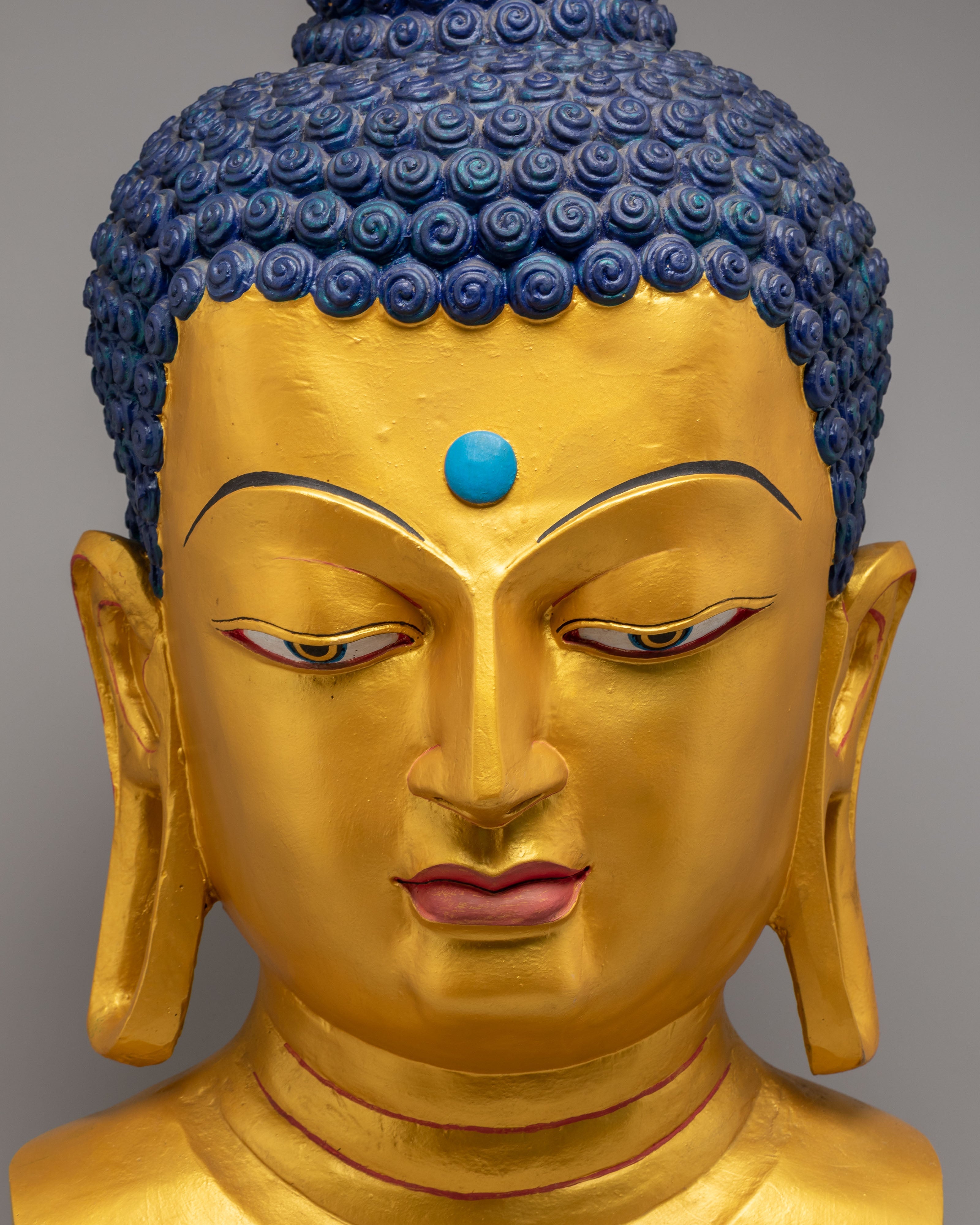 Golden Buddha Head for Decor | Symbol of Peace