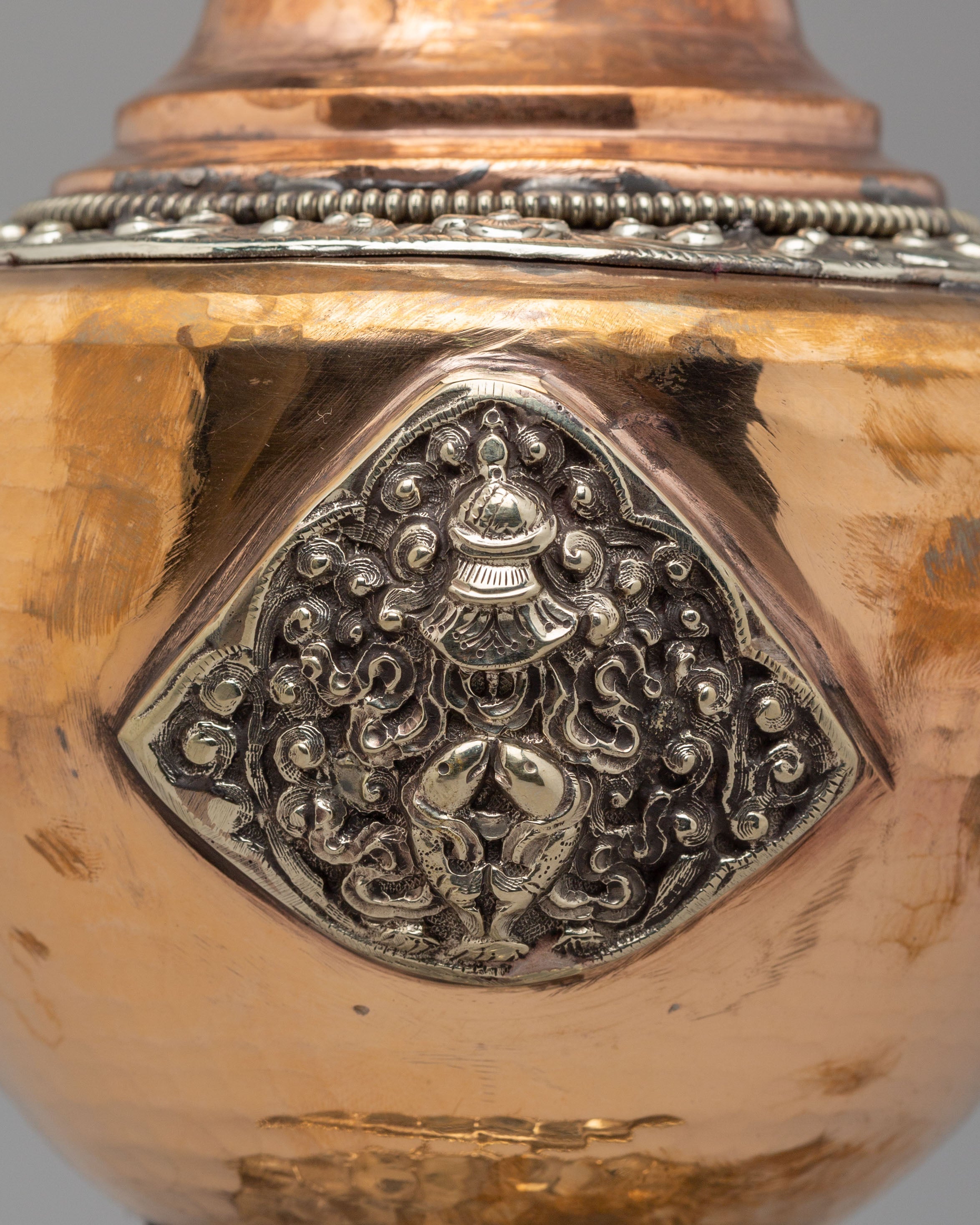Sacred Flower Vase | Copper Floral Vessel for Altar & Meditation