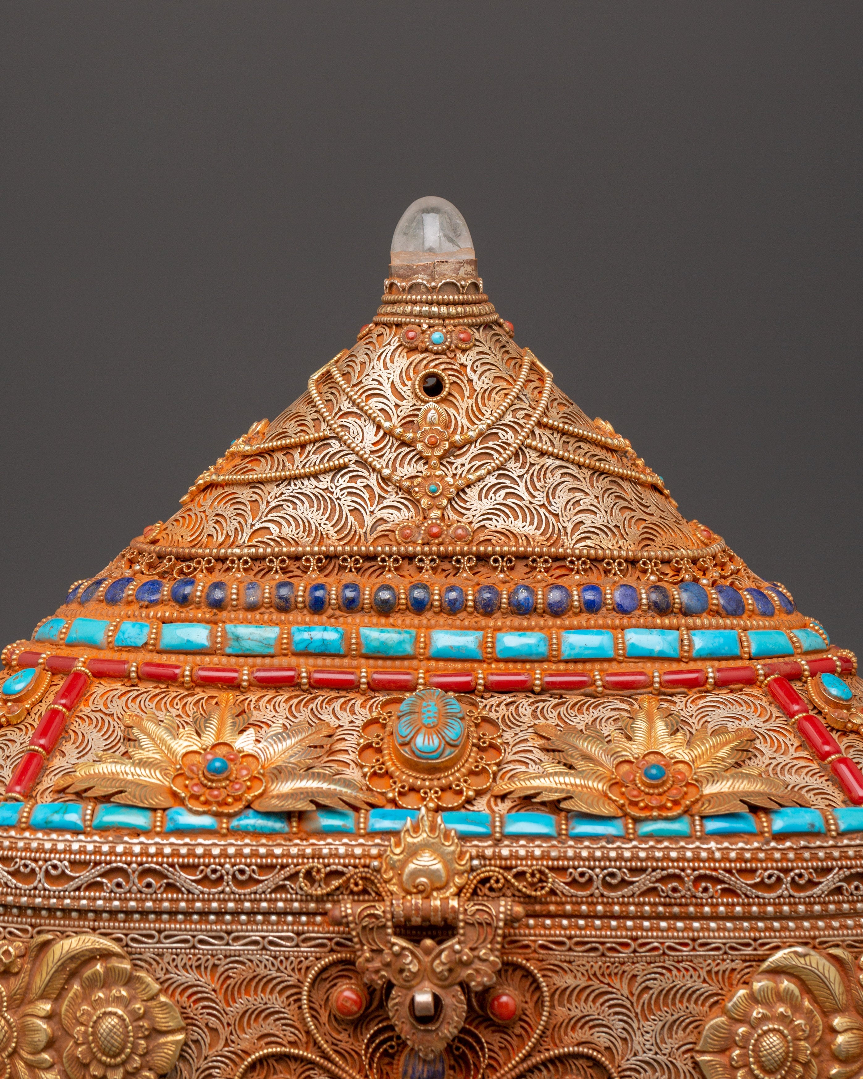 Copper & Gold-Plated Treasure Box | Handcrafted Keepsake Storage