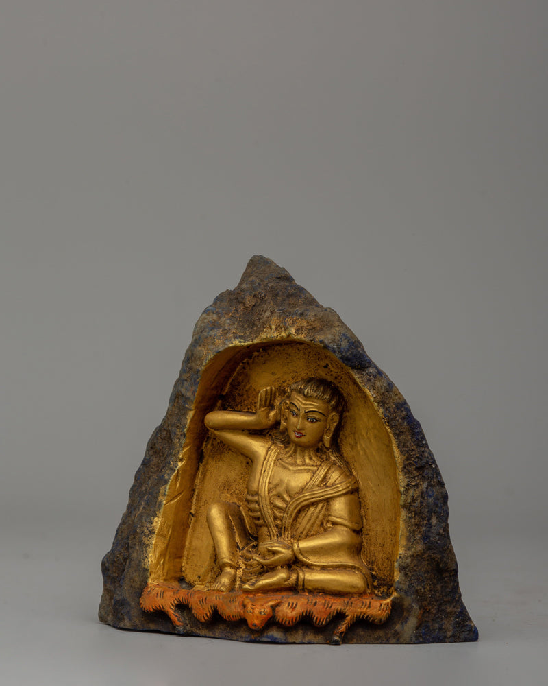 Milarepa Buddhist Master Statue | Handcrafted Lapis Lazuli Crafts