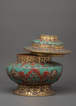 Tibetan Copper Rice Pot |  A Symbol of Prosperity & Ritual Elegance