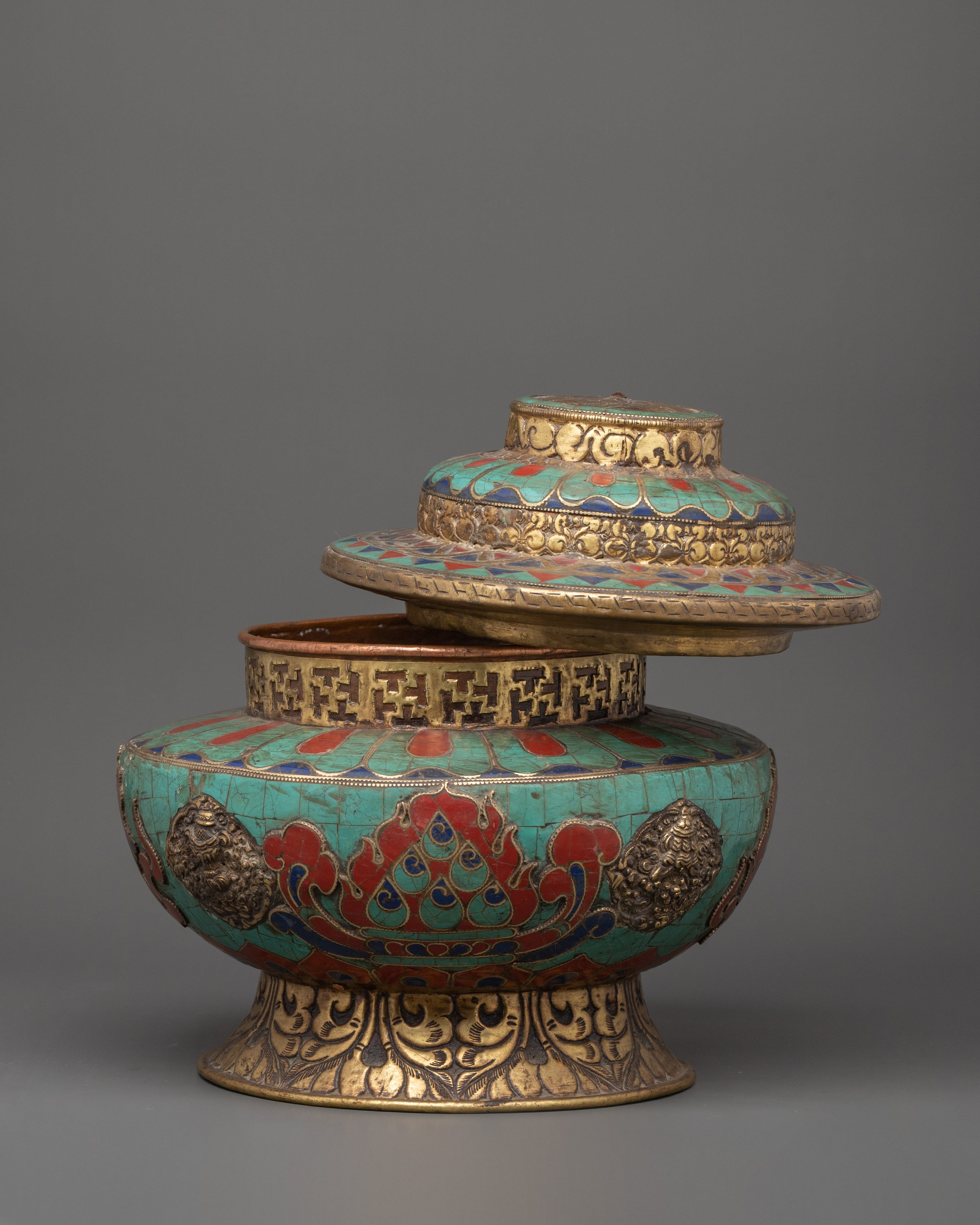 Tibetan Copper Rice Pot |  A Symbol of Prosperity & Ritual Elegance