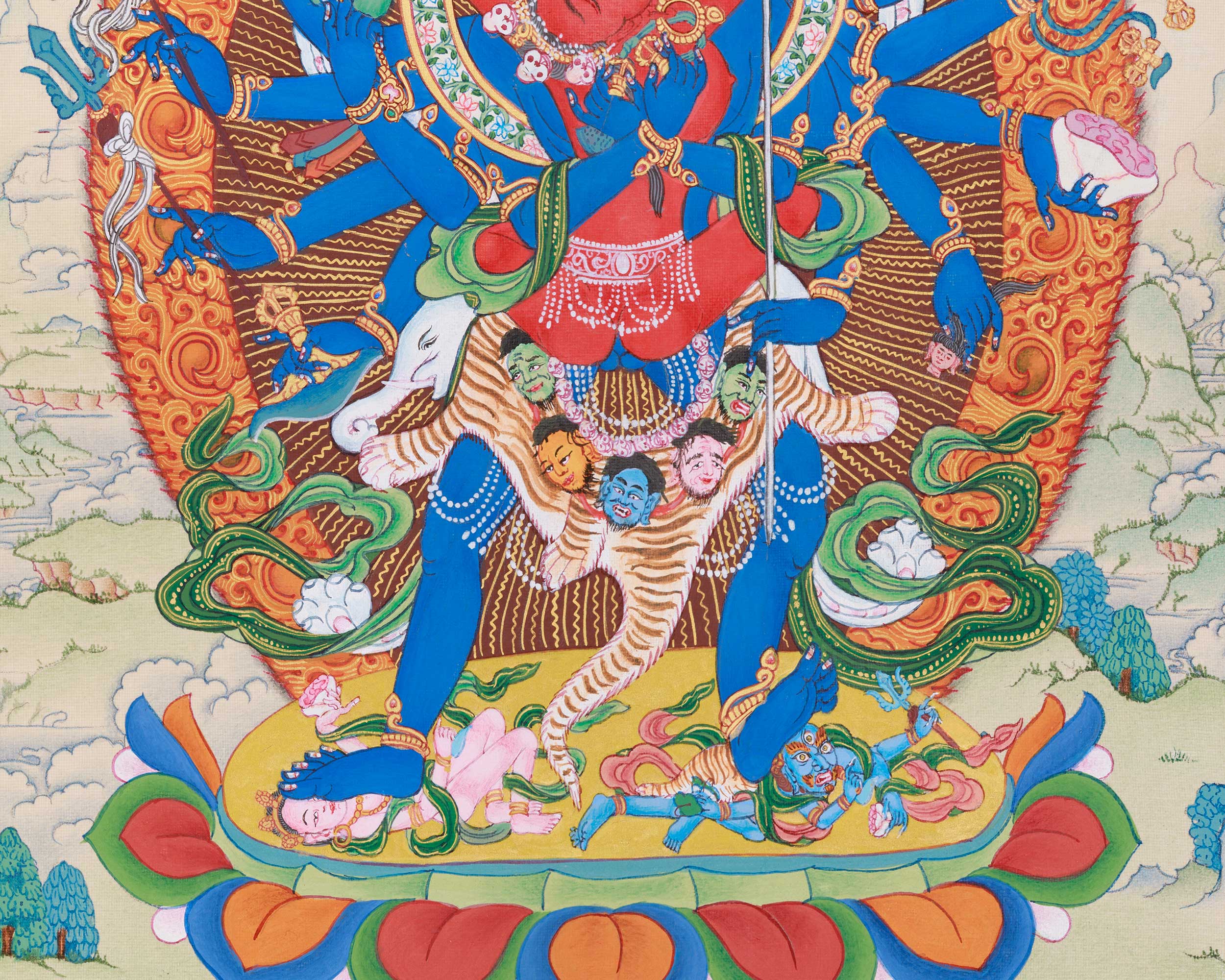 12 Armed Chakrasamvara | Sacred Tantric Deity | The Union of Compassion and Wisdom