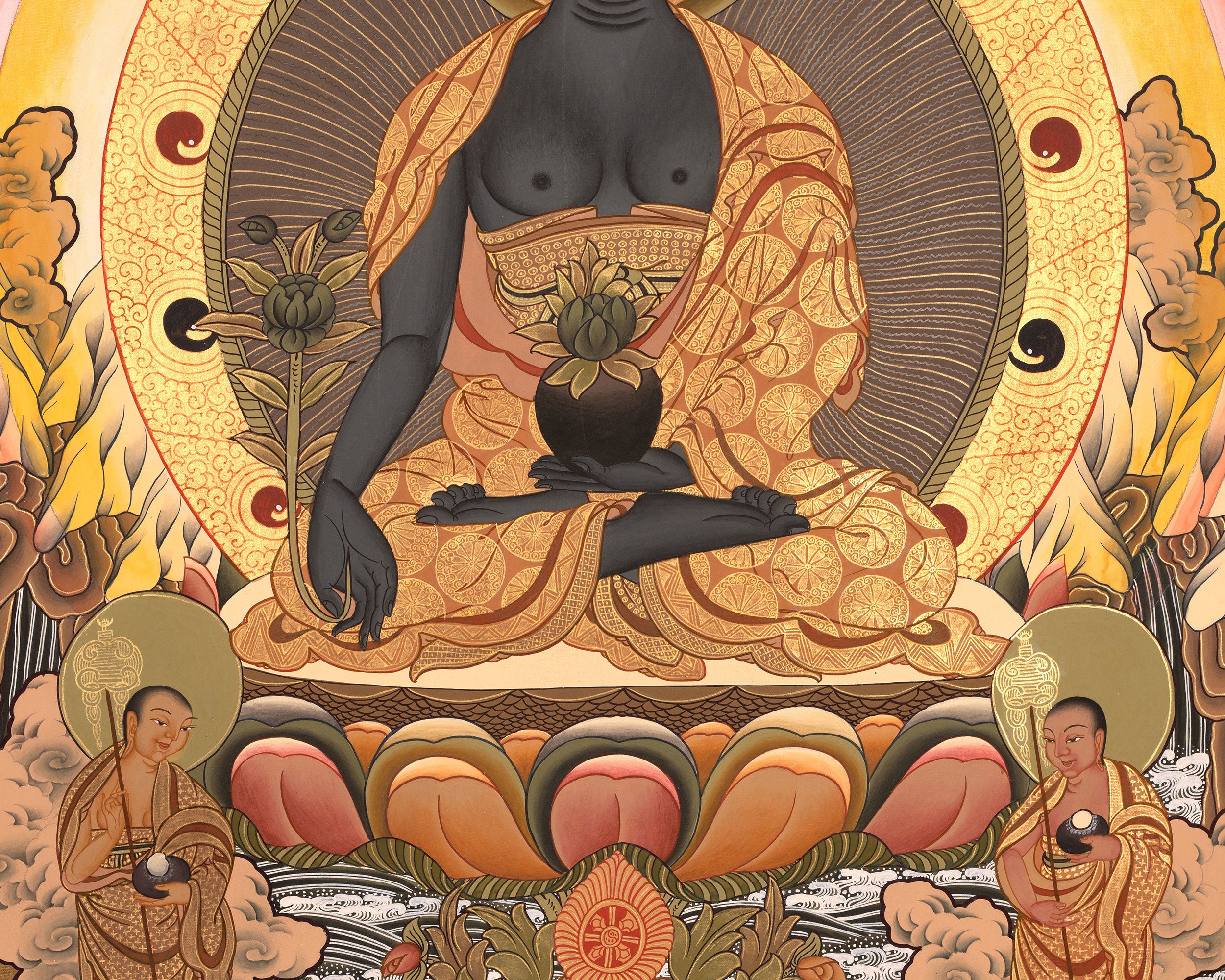 Healing Medicine Buddha Painting | Spiritual Protection and Well-Being