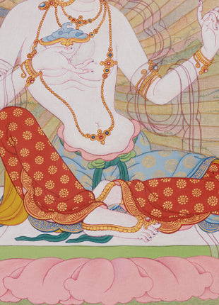 Sukha Siddhi Thangka | The Female Siddha of Wisdom & Blessings | Tantric Buddhist Painting