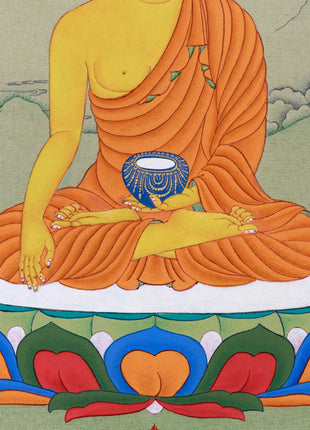 Buddha Shakyamuni Thangka, Handmade Art