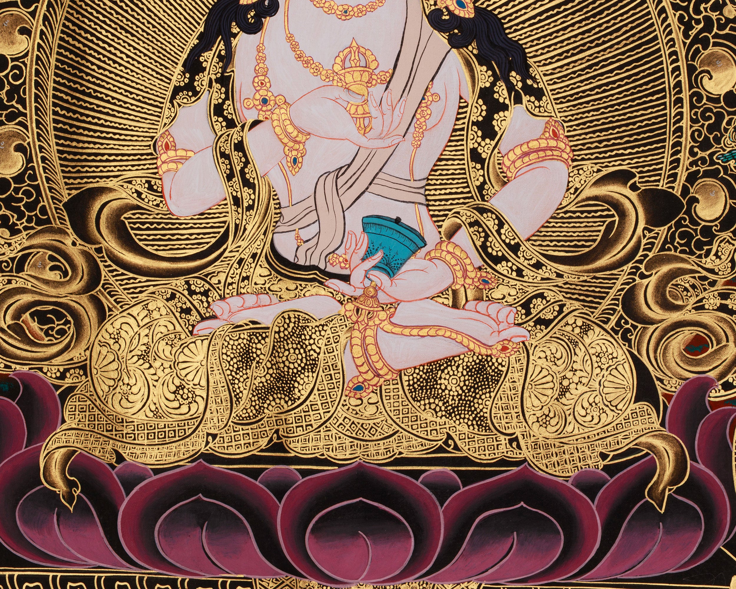 Spiritual Thangka of Vajrasattva | Purification Deity