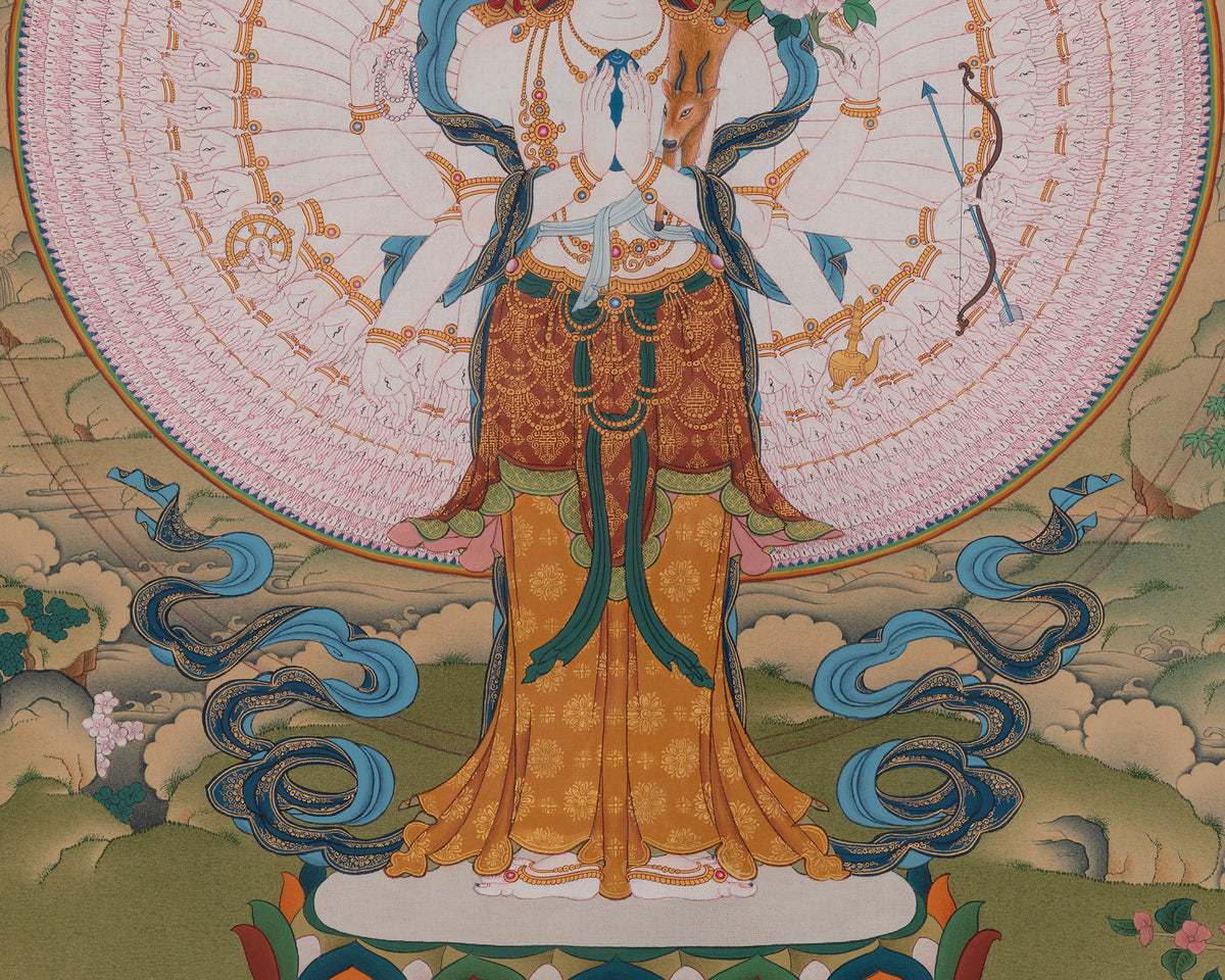1000 Armed Chenrezig Sacred Art | Infinite Compassion Deity