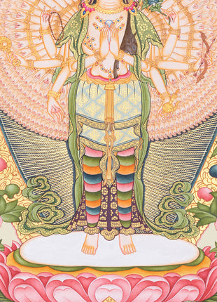 Thangka of Avalokiteshvara | Symbol of Infinite Compassion