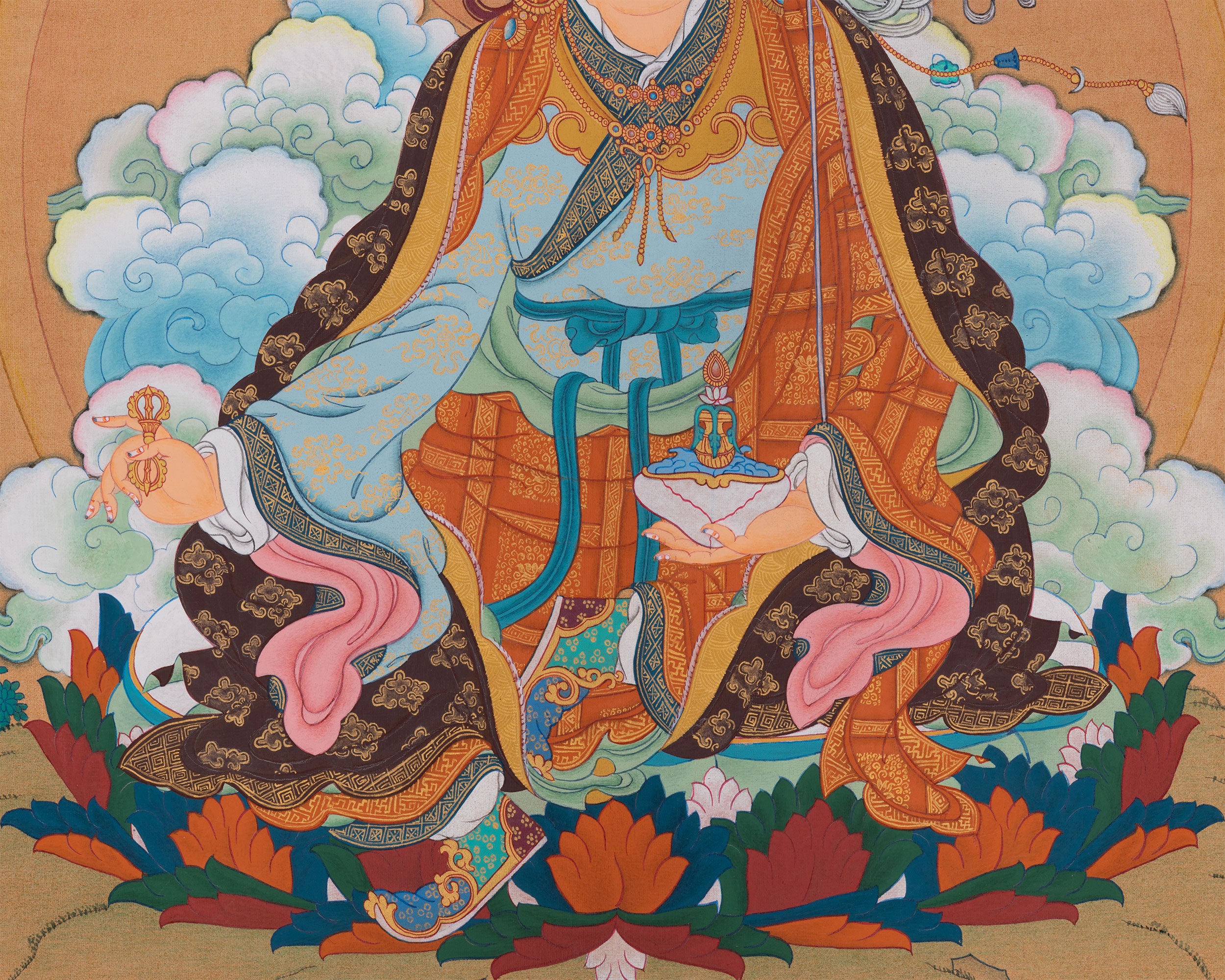 Tantric Guru Padmasambhava Thangka | Sacred Symbol of Wisdom and Transformation