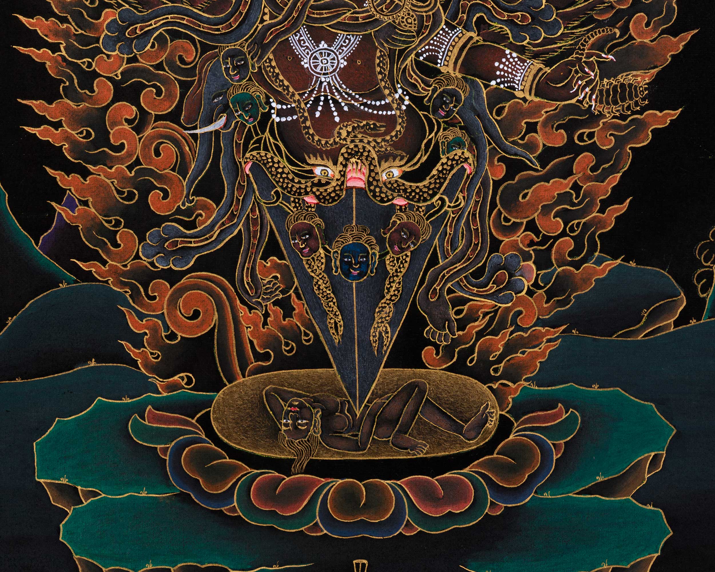 Guru Dragpo, Wrathful Guru Manifestation Thangka
