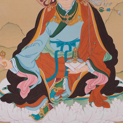 61 cm Tibetan Guru Rinpoche Painting | Padmasambhava Artwork