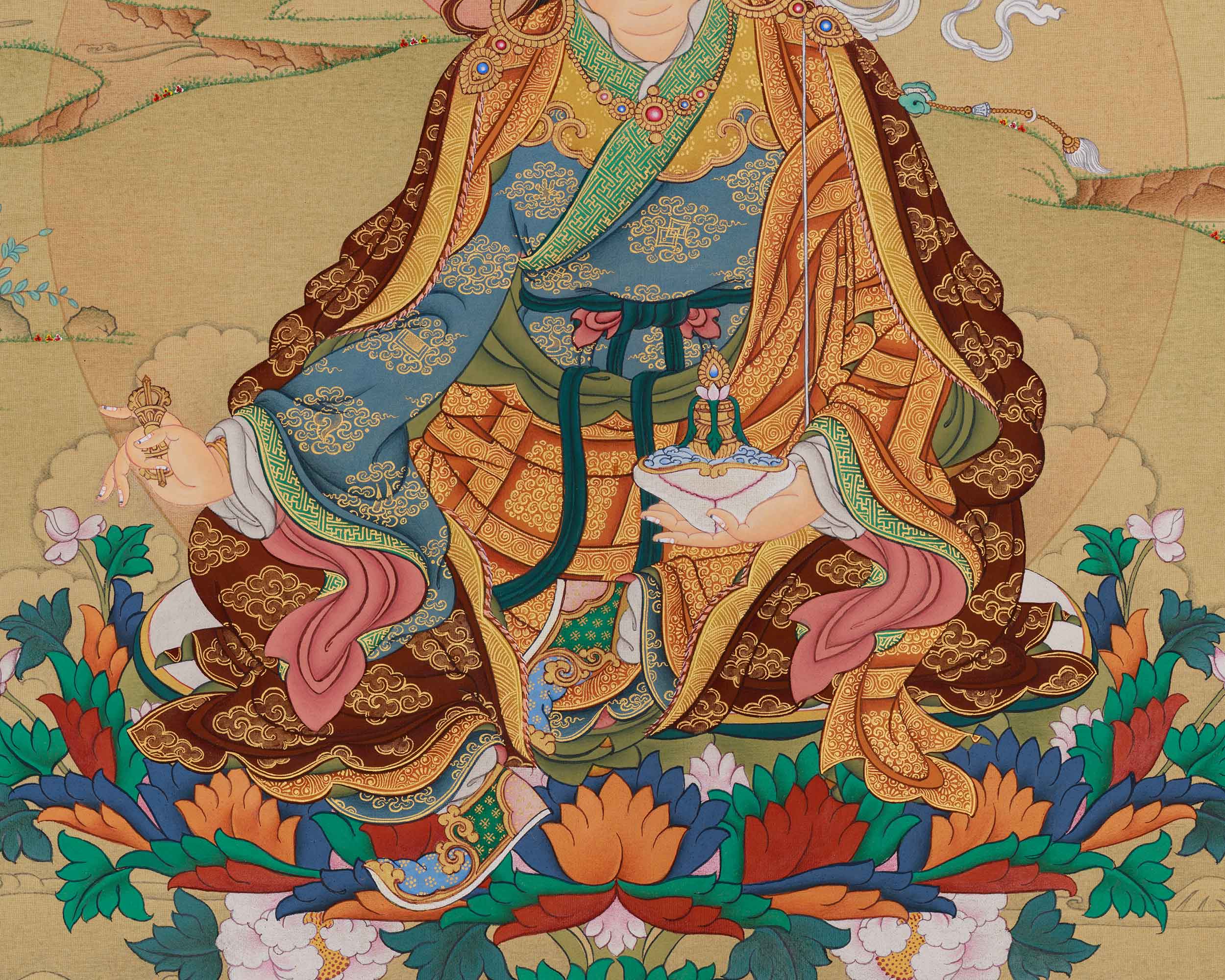 Sacred Guru Rinpoche Print | Padmasambhava Art | Buddhist Master