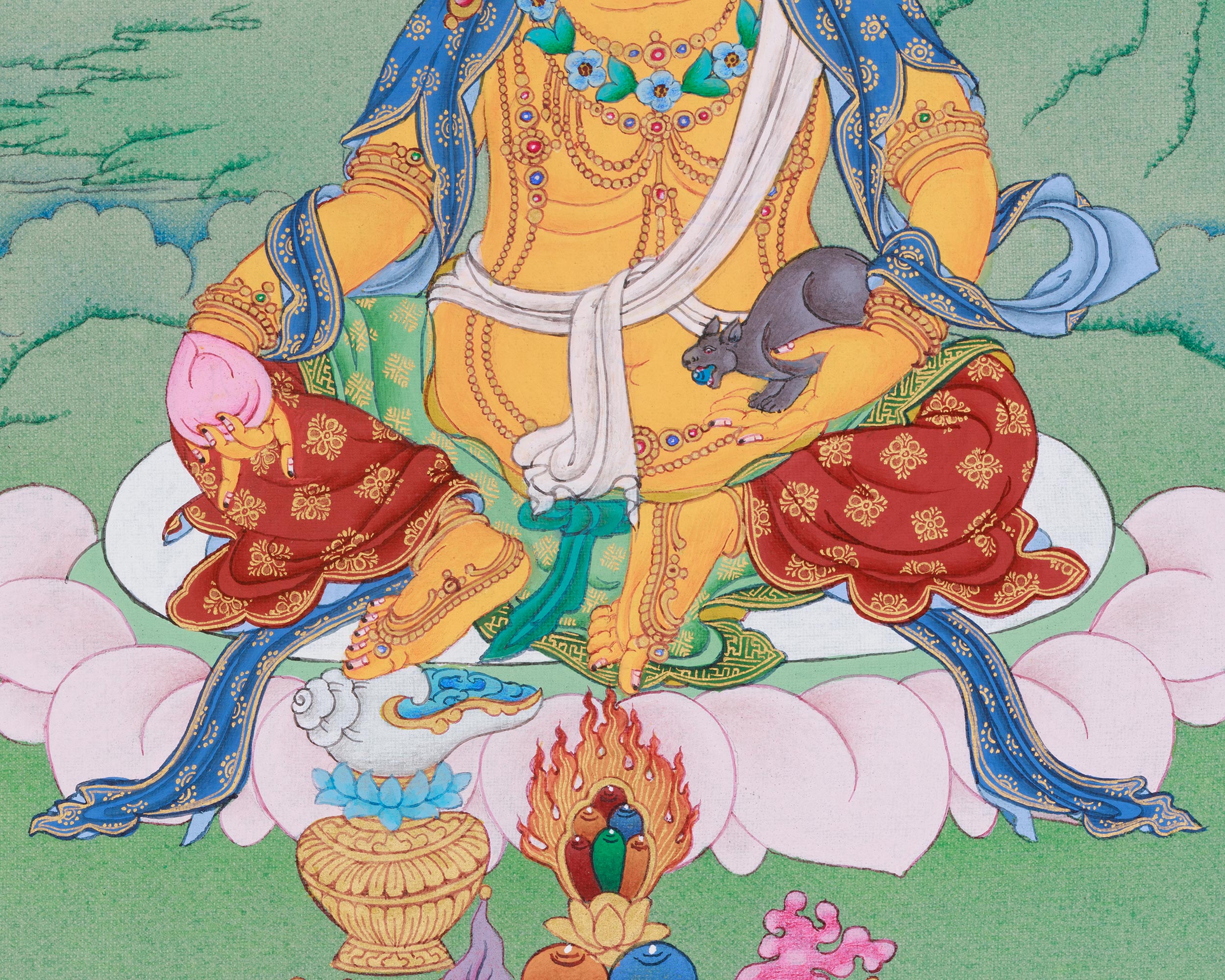 Yellow Jambhala, The God of Wealth | Bringing Fortune, Prosperity, and Protection