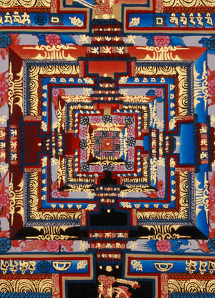 The Kalachakra Mandala Thangka | Tibetan Artwork of the Wheel of Time
