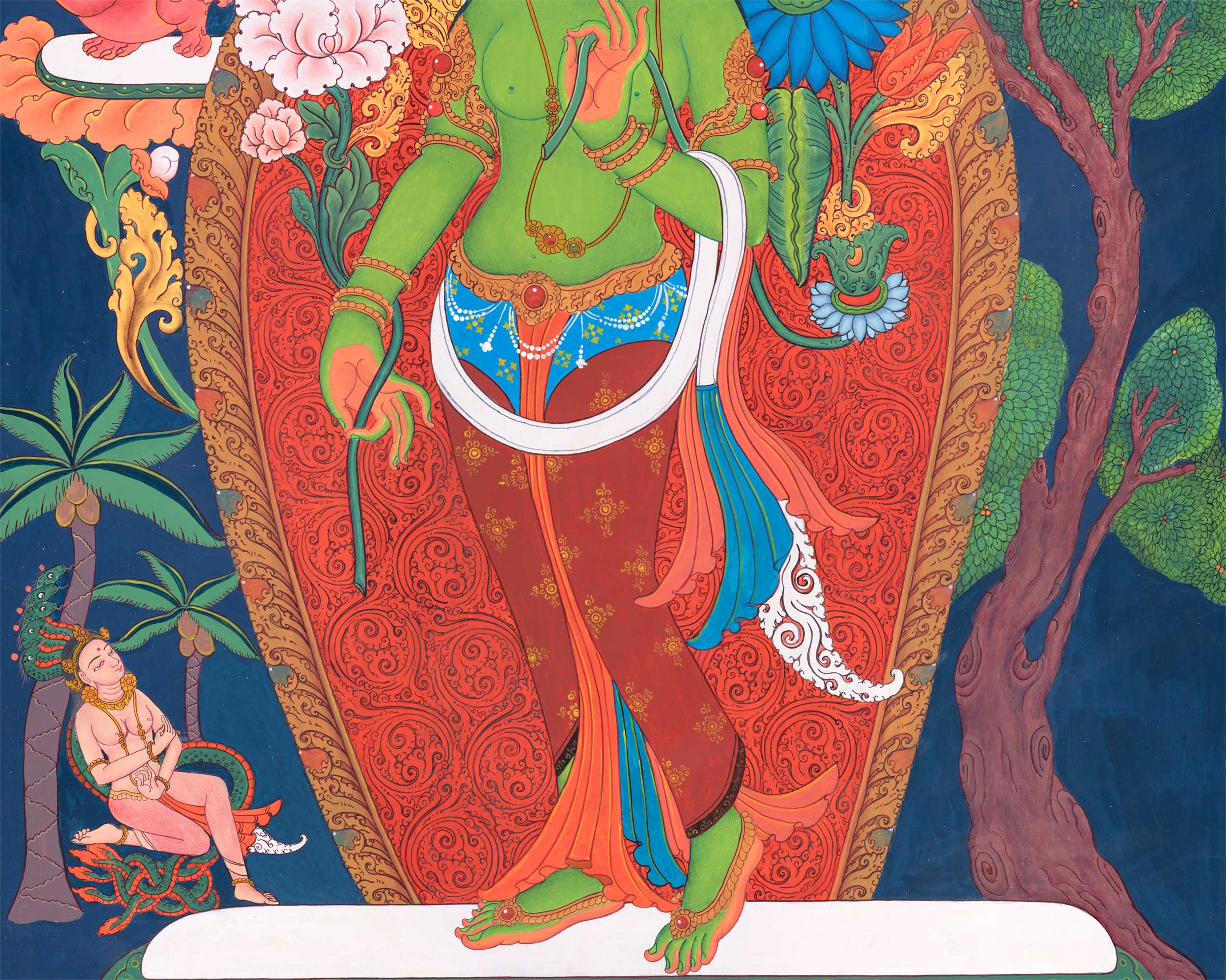 White Tara and Green Tara Set : Standing Tara Prints