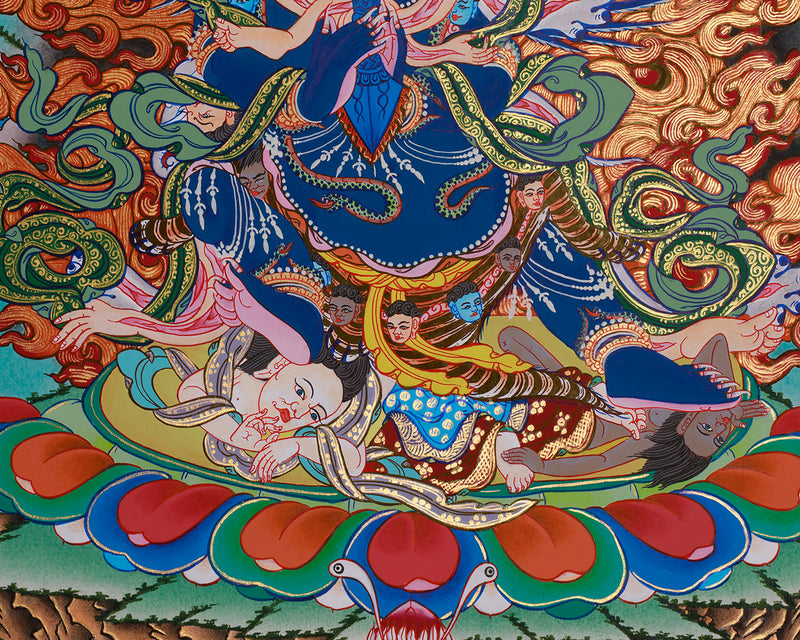 Vajrakilaya Thangka | Fierce Protector and Tantric Deity