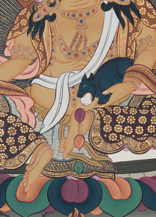 Wealth Deity Artwork | Dzambhala, The Guardian of Abundance & Prosperity