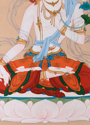 Wisdom and Compassion: Unveiling the Mystique of White Tara Thangka
