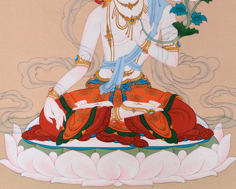 Wisdom and Compassion: Unveiling the Mystique of White Tara Thangka