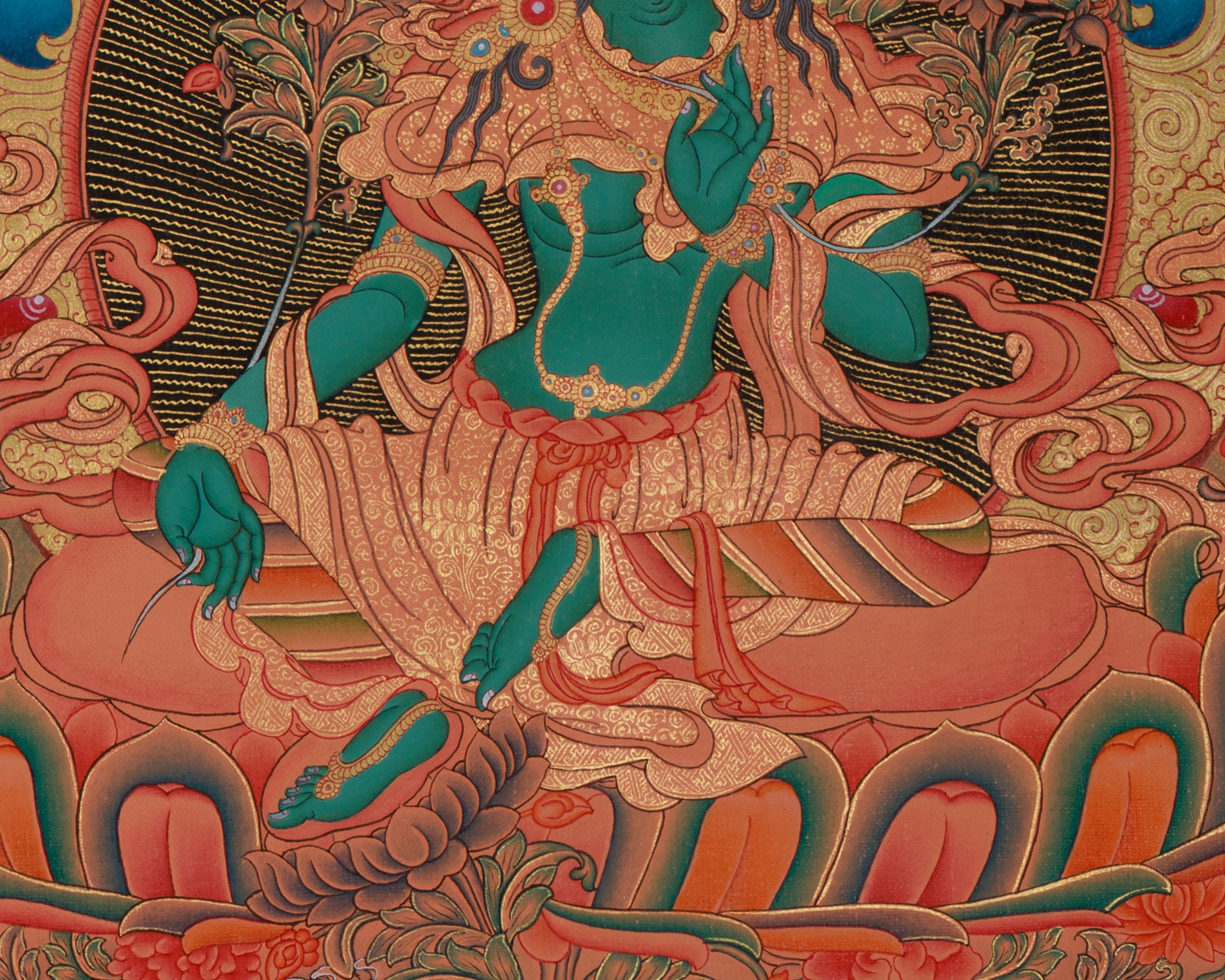 Twenty-One Taras Thangka Painting | The Feminine Energy in Enlightened Forms