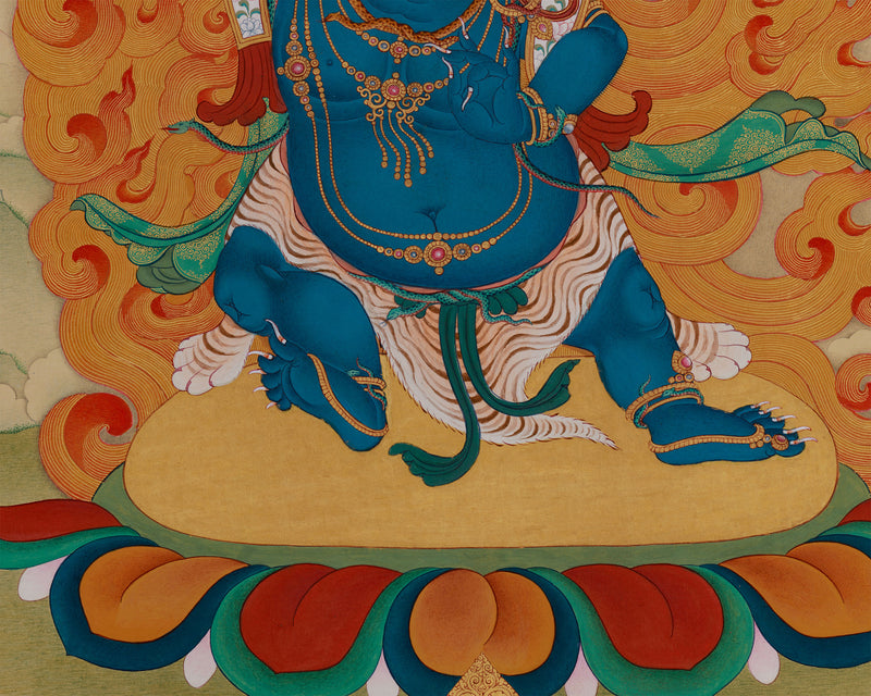 Vajrapani: Shakyamuni’s Protector Thangka | Tibetan Dharmapala